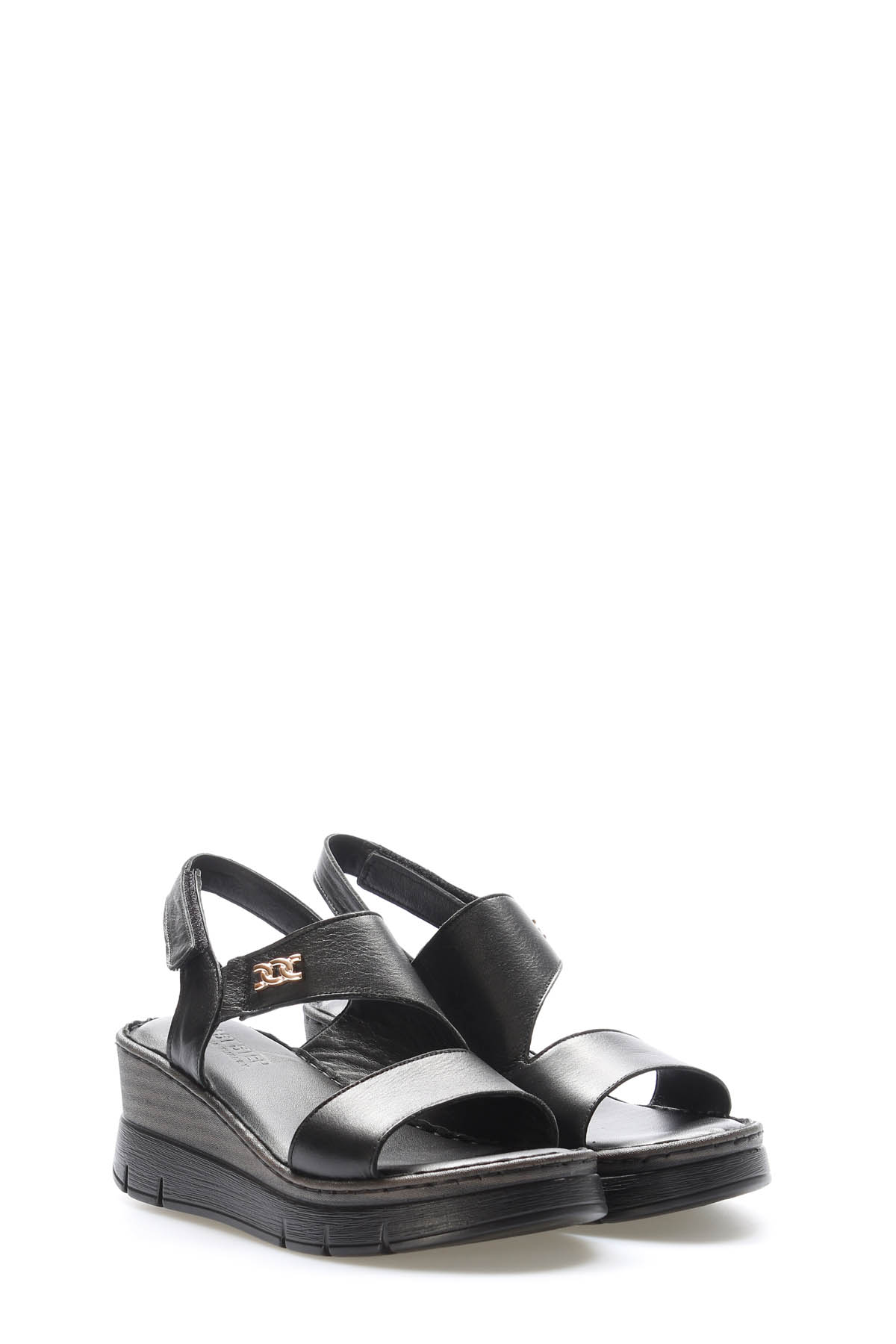 Hakiki Deri Kadın Klasik Sandalet 621ZA1127 - Görsel 6