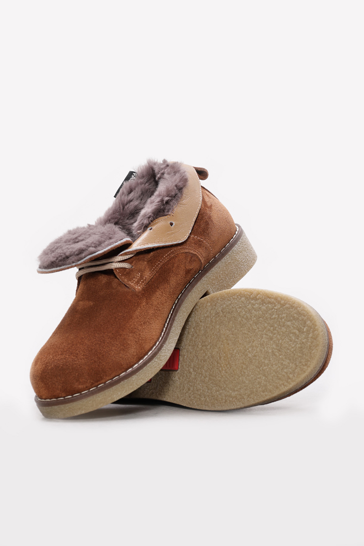 Hakiki Deri Kürklü Kadın Klasik Bot 257KZA2024 - Görsel 4