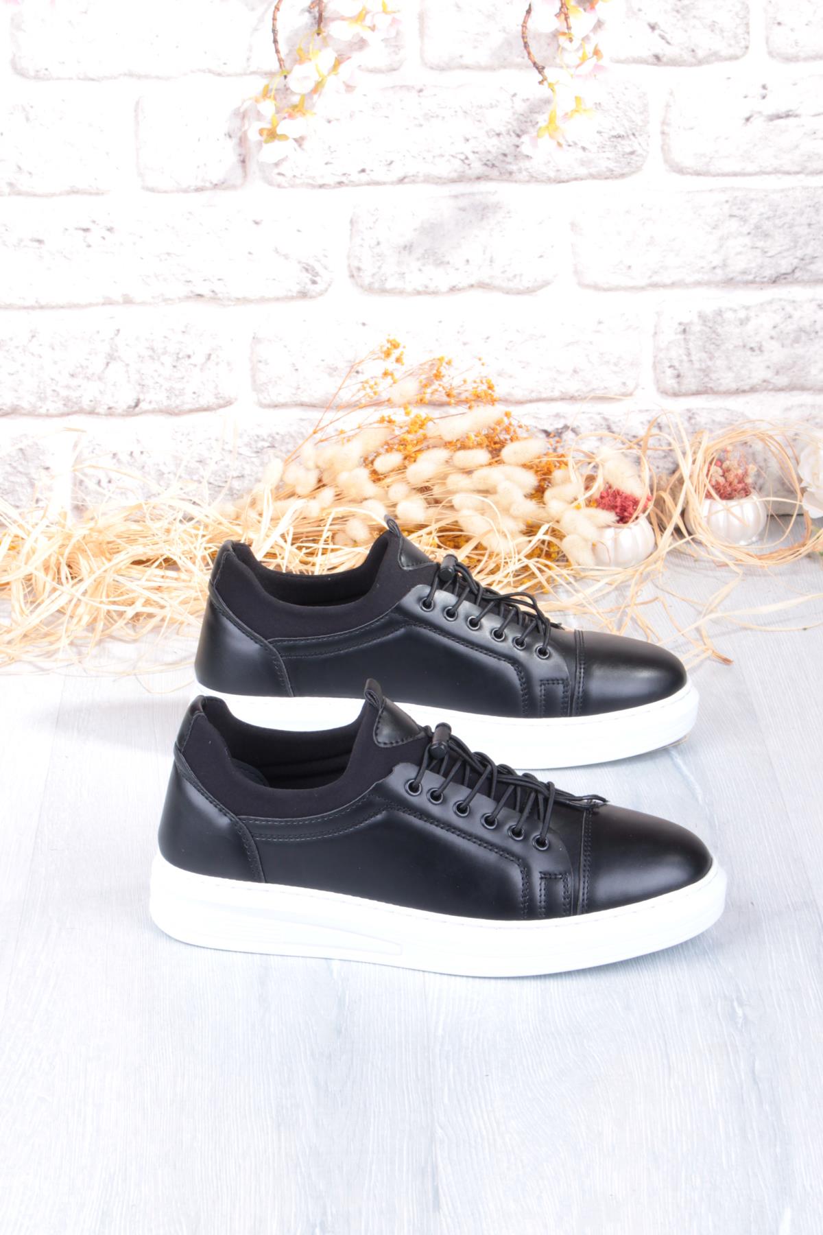 1196 Etap Lastik Bağcıklı Rahat Hafif Dikişli Taban Erkek Ayakkabı - Görsel 3