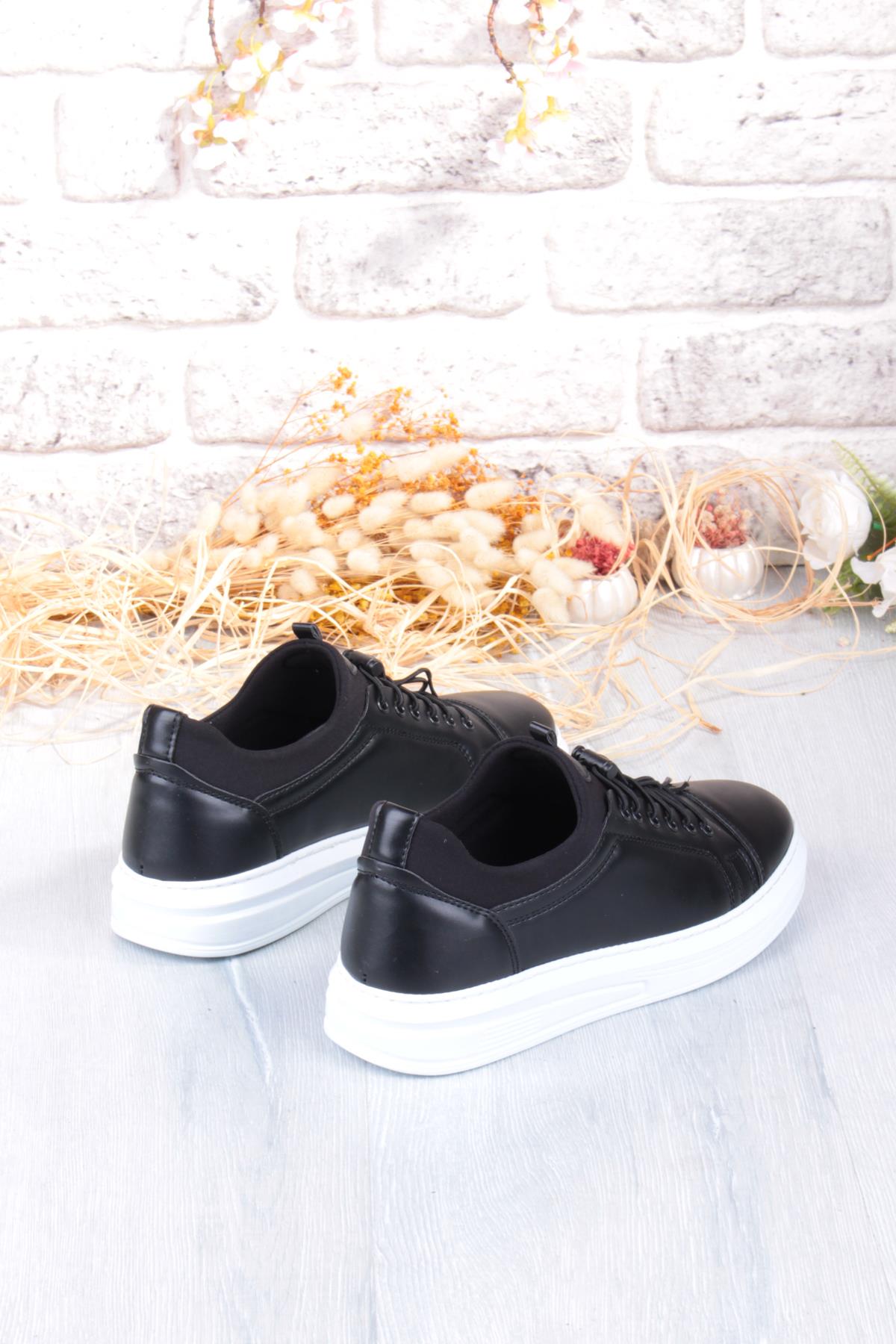 1196 Etap Lastik Bağcıklı Rahat Hafif Dikişli Taban Erkek Ayakkabı - Görsel 7