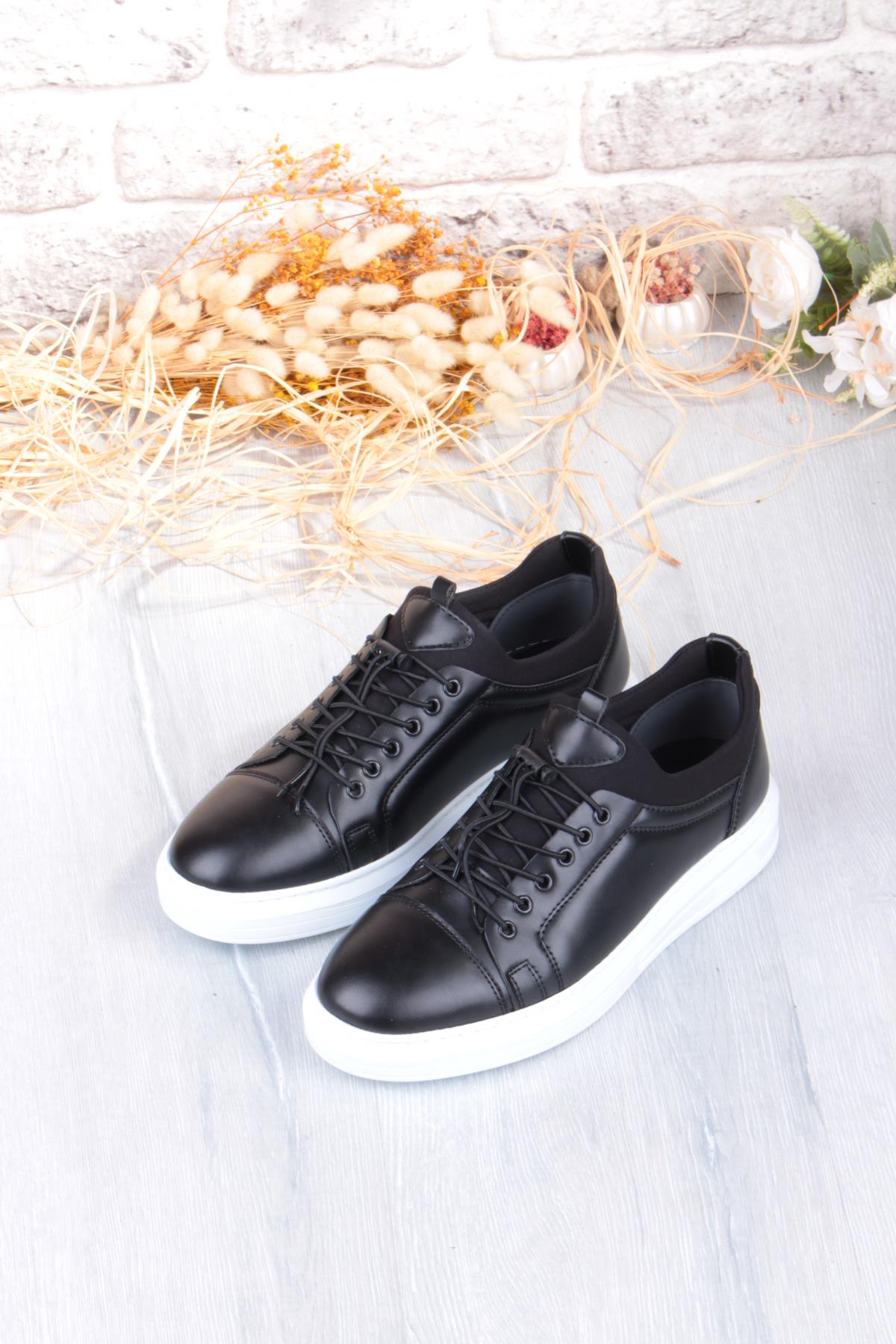 1196 Etap Lastik Bağcıklı Rahat Hafif Dikişli Taban Erkek Ayakkabı - Görsel 8