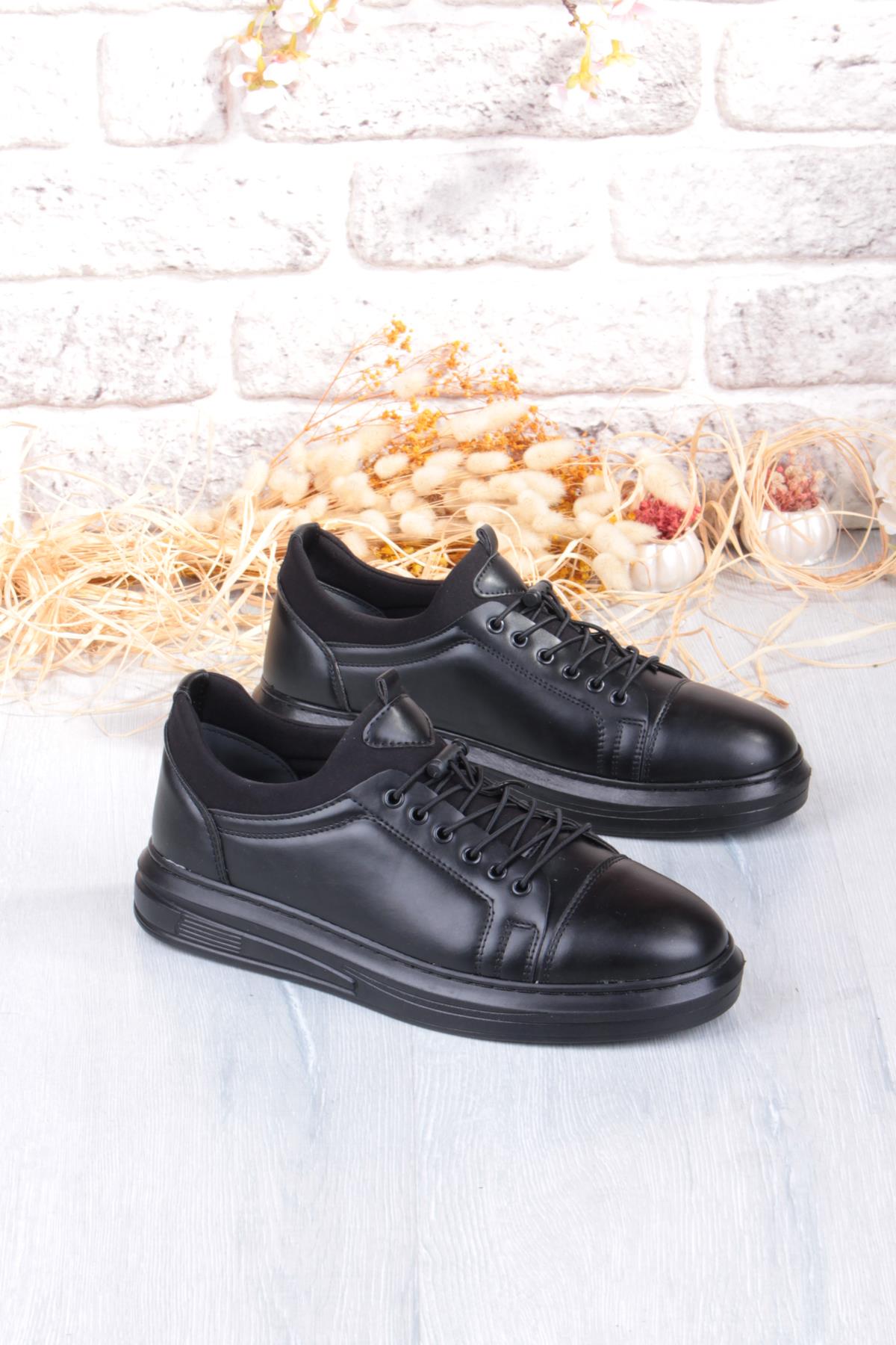 1196 Etap Lastik Bağcıklı Rahat Hafif Dikişli Taban Erkek Ayakkabı - Görsel 2