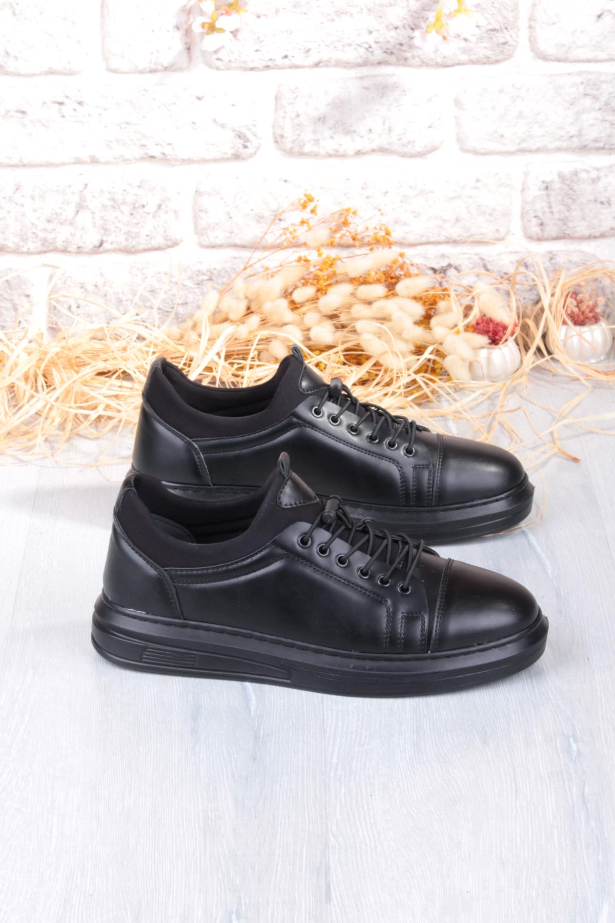 1196 Etap Lastik Bağcıklı Rahat Hafif Dikişli Taban Erkek Ayakkabı - Görsel 3