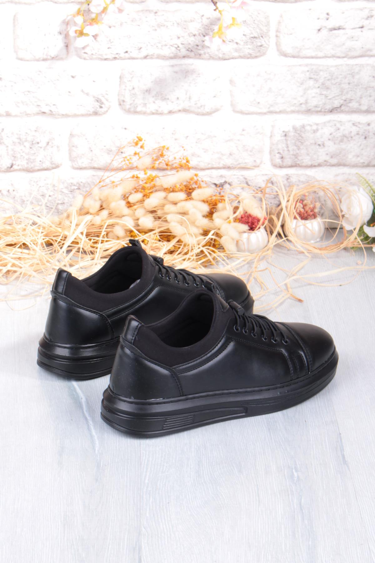 1196 Etap Lastik Bağcıklı Rahat Hafif Dikişli Taban Erkek Ayakkabı - Görsel 6