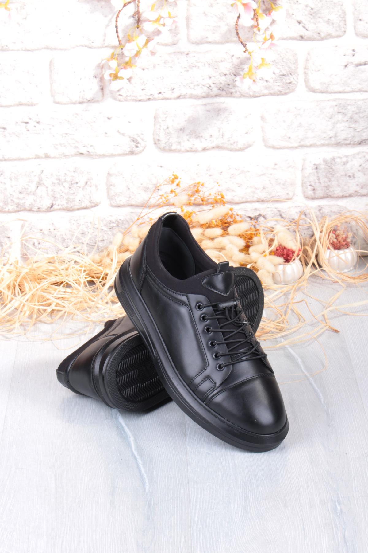 1196 Etap Lastik Bağcıklı Rahat Hafif Dikişli Taban Erkek Ayakkabı - Görsel 7