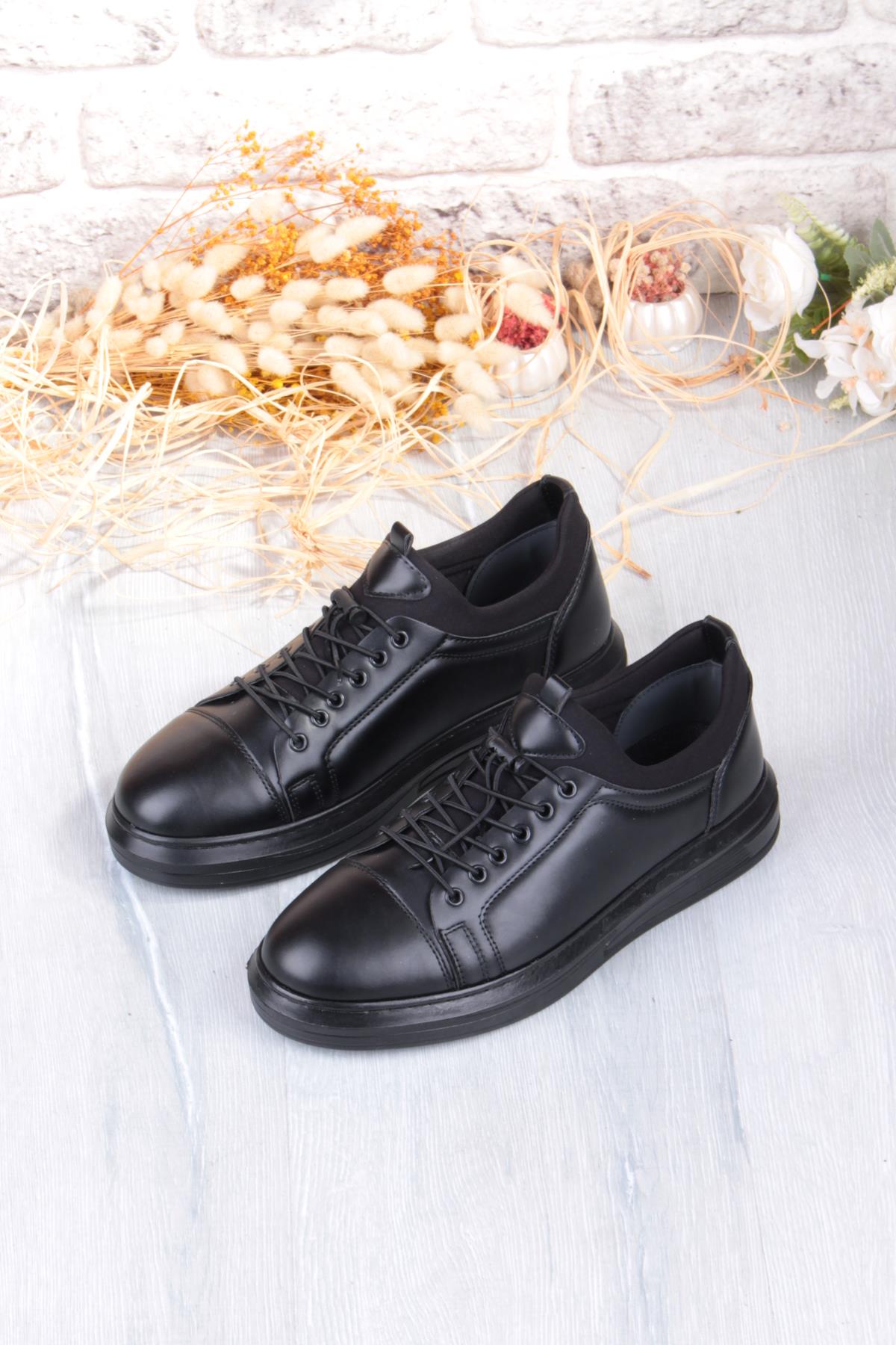 1196 Etap Lastik Bağcıklı Rahat Hafif Dikişli Taban Erkek Ayakkabı - Görsel 8