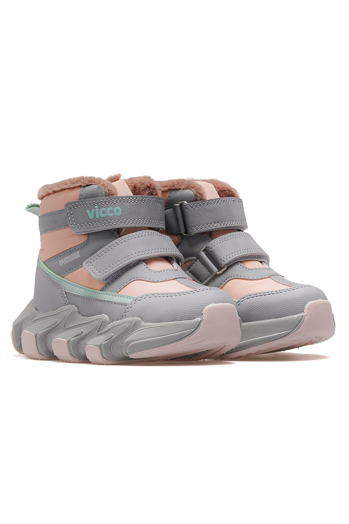 Fon Kız Çocuk Kürklü Sneaker Bot 25k 946.442 Pk Pudra - Görsel 6