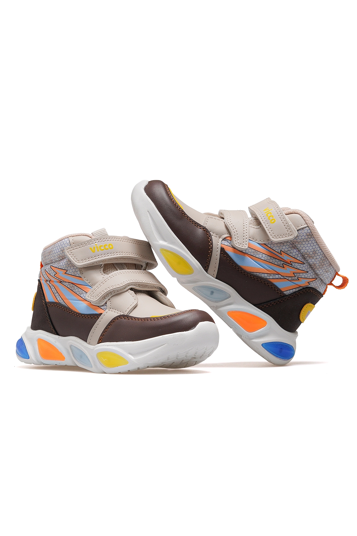 David Erkek Çocuk Işıklı Spor Bot 25k 946.420 Pe Bej - Görsel 7