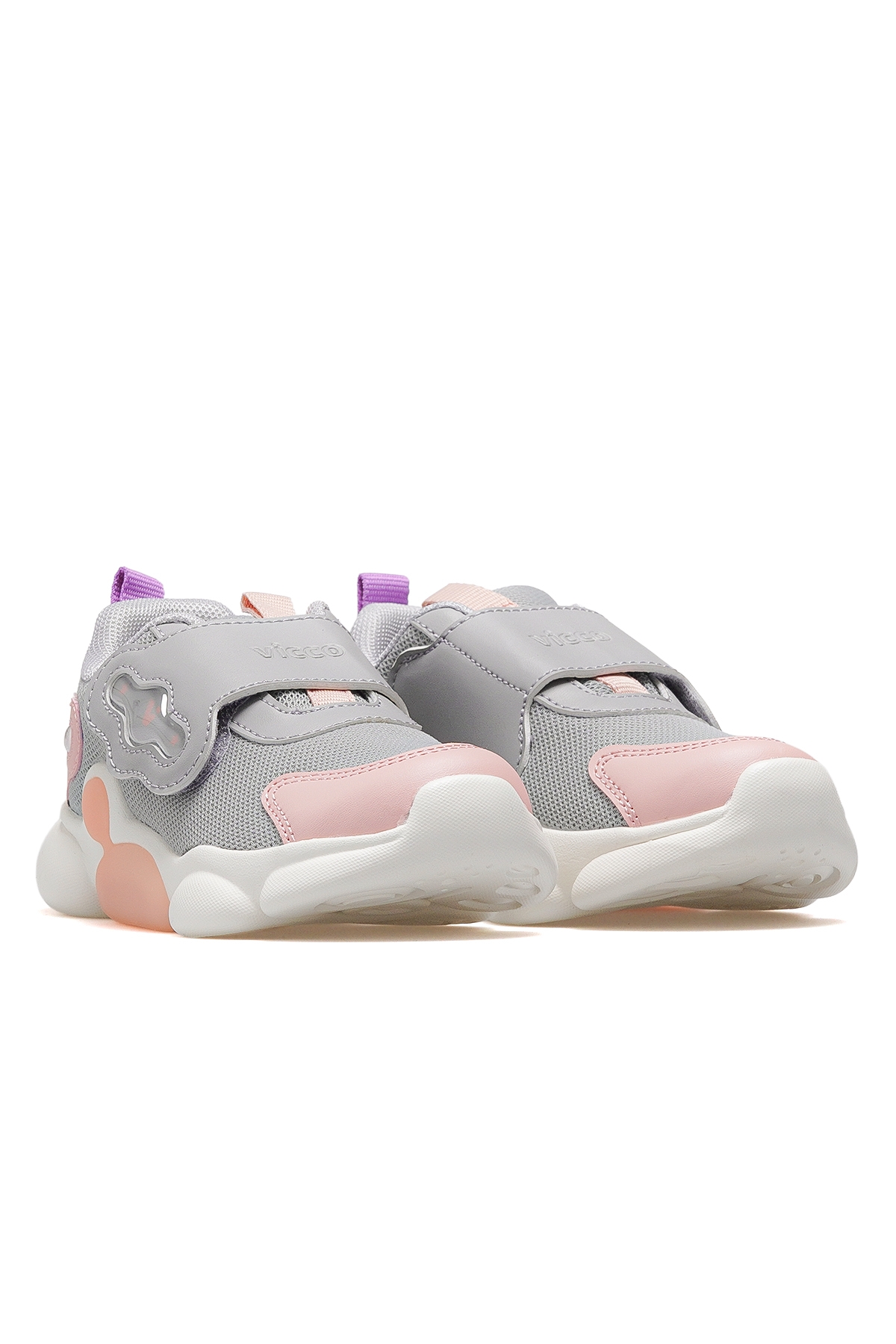Gum Kız Çocuk Işıklı Spor Ayakkabı 25k 346.335 Pk Gri/pembe - Görsel 6
