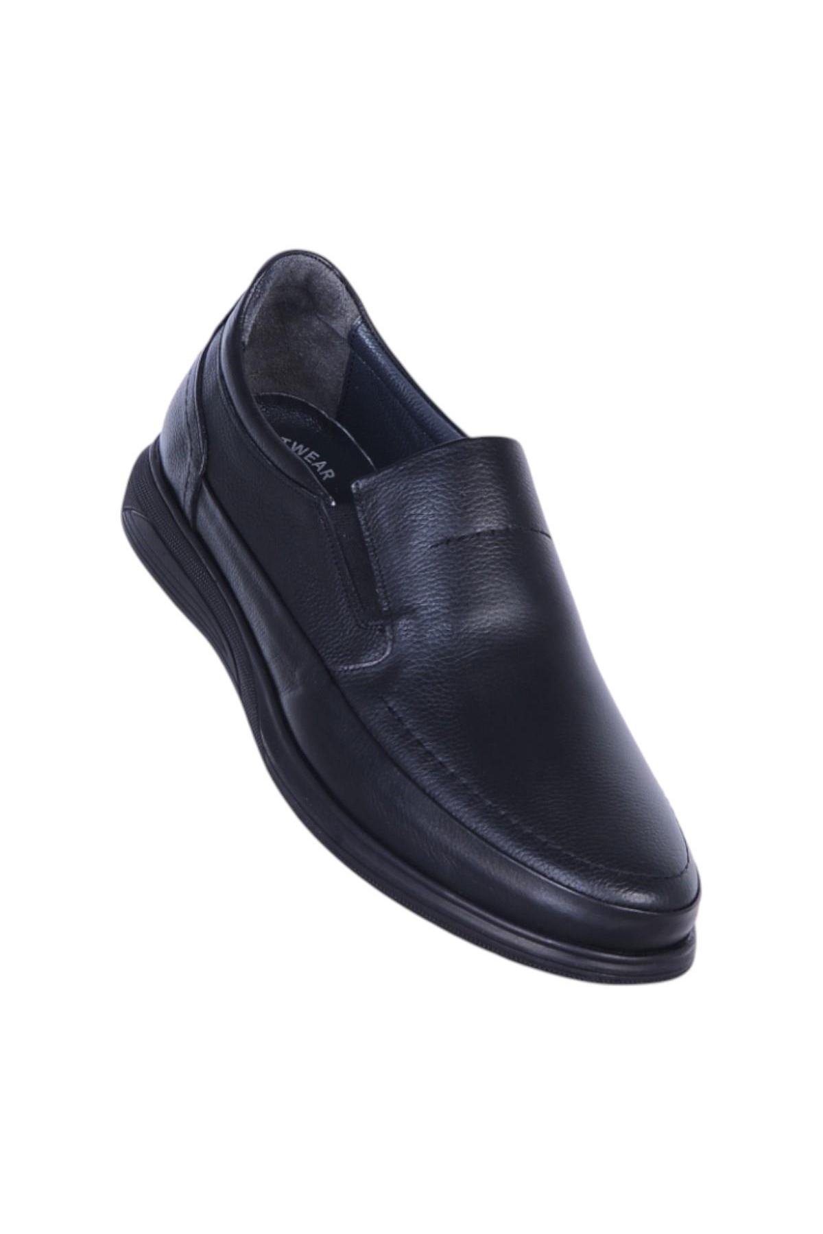 Alme 3003 Siyah Kauçuk Erkek Deri Casual Ayakkabı - Görsel 3