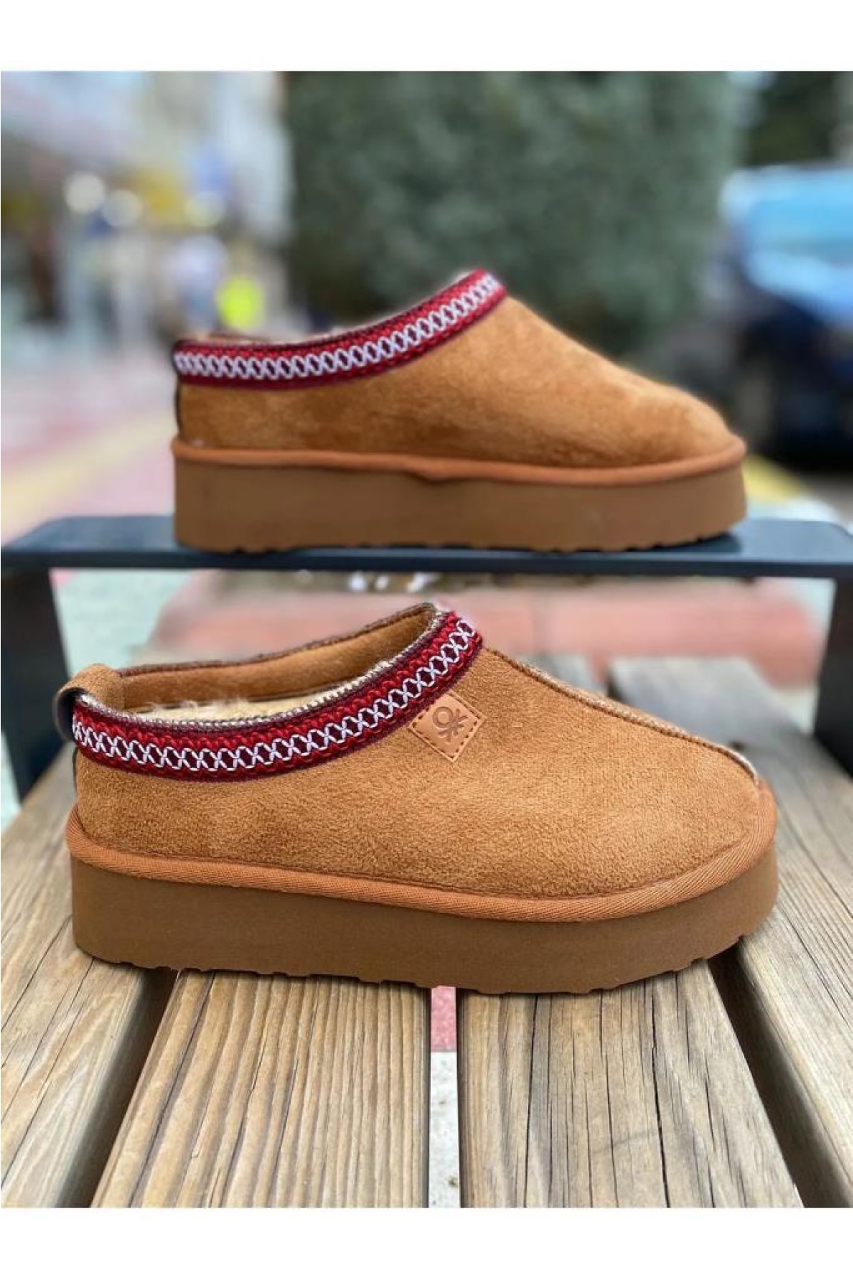 ® Kadın Tüylü Ayakkabı BN-50149 - Görsel 2