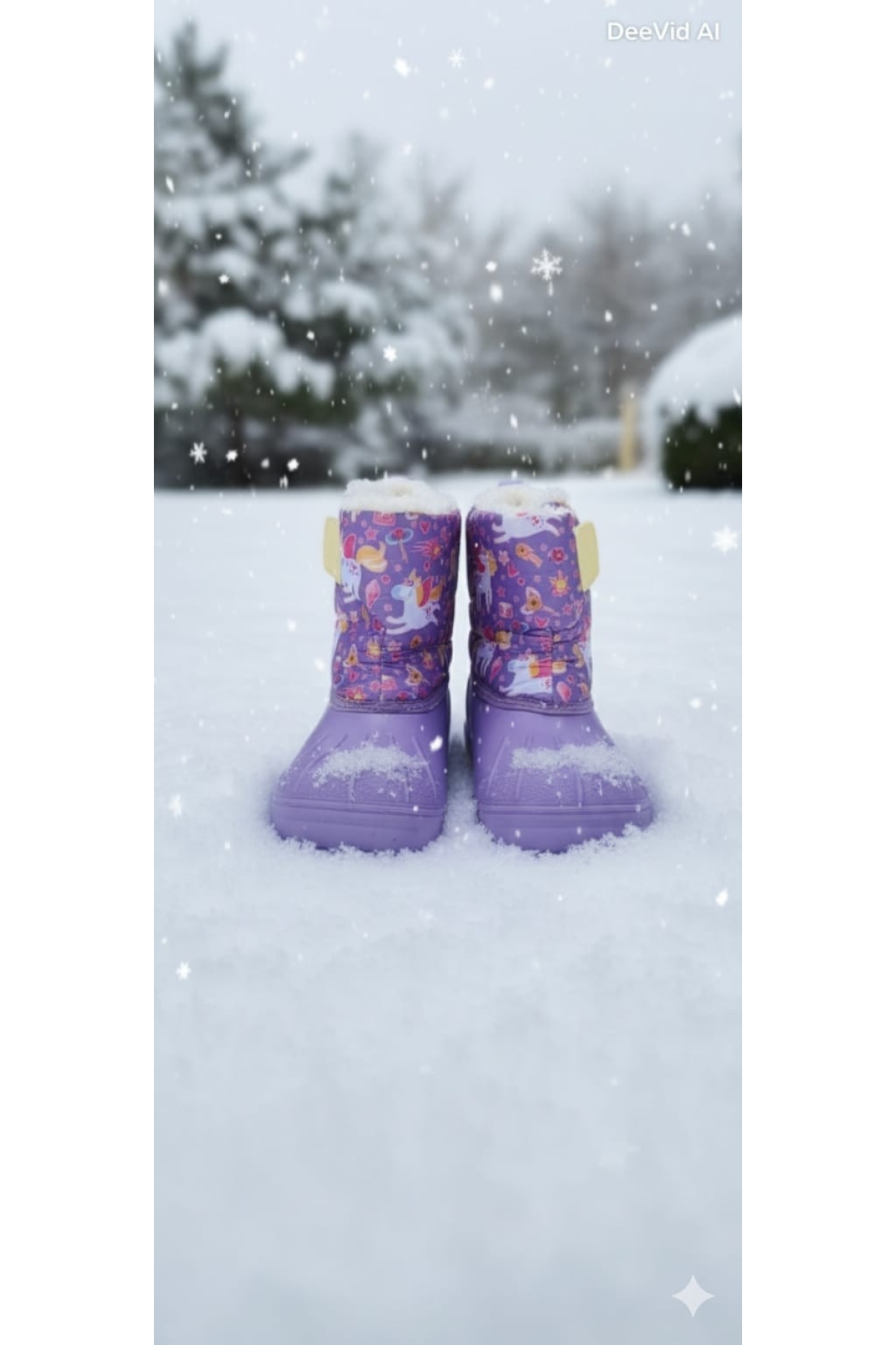 KIZ ÇOCUK SU GEÇİRMEZ İÇİ KÜRKLÜ KAR BOTU - Görsel 3