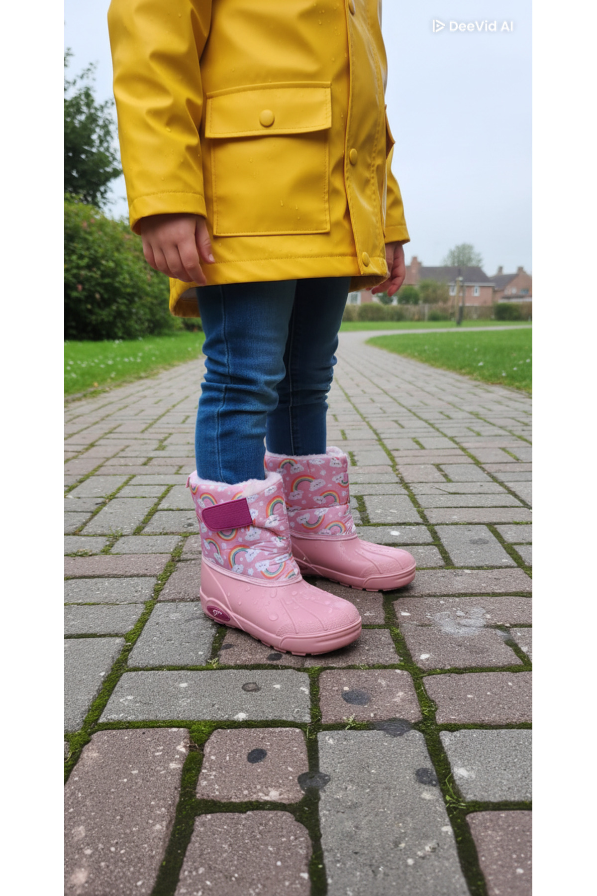 KIZ ÇOCUK SU GEÇİRMEZ İÇİ KÜRKLÜ KAR BOTU - Görsel 2