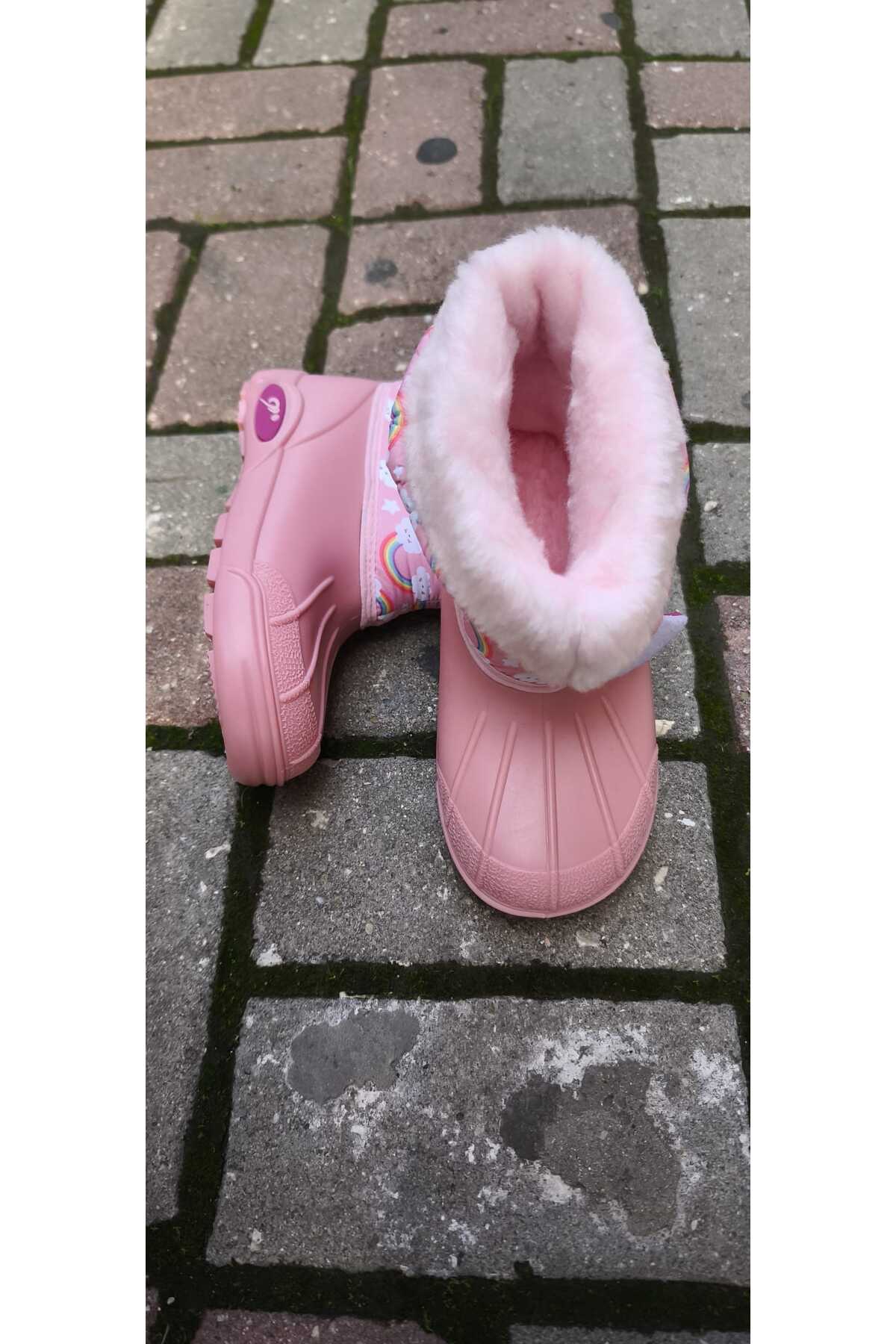 KIZ ÇOCUK SU GEÇİRMEZ İÇİ KÜRKLÜ KAR BOTU - Görsel 4