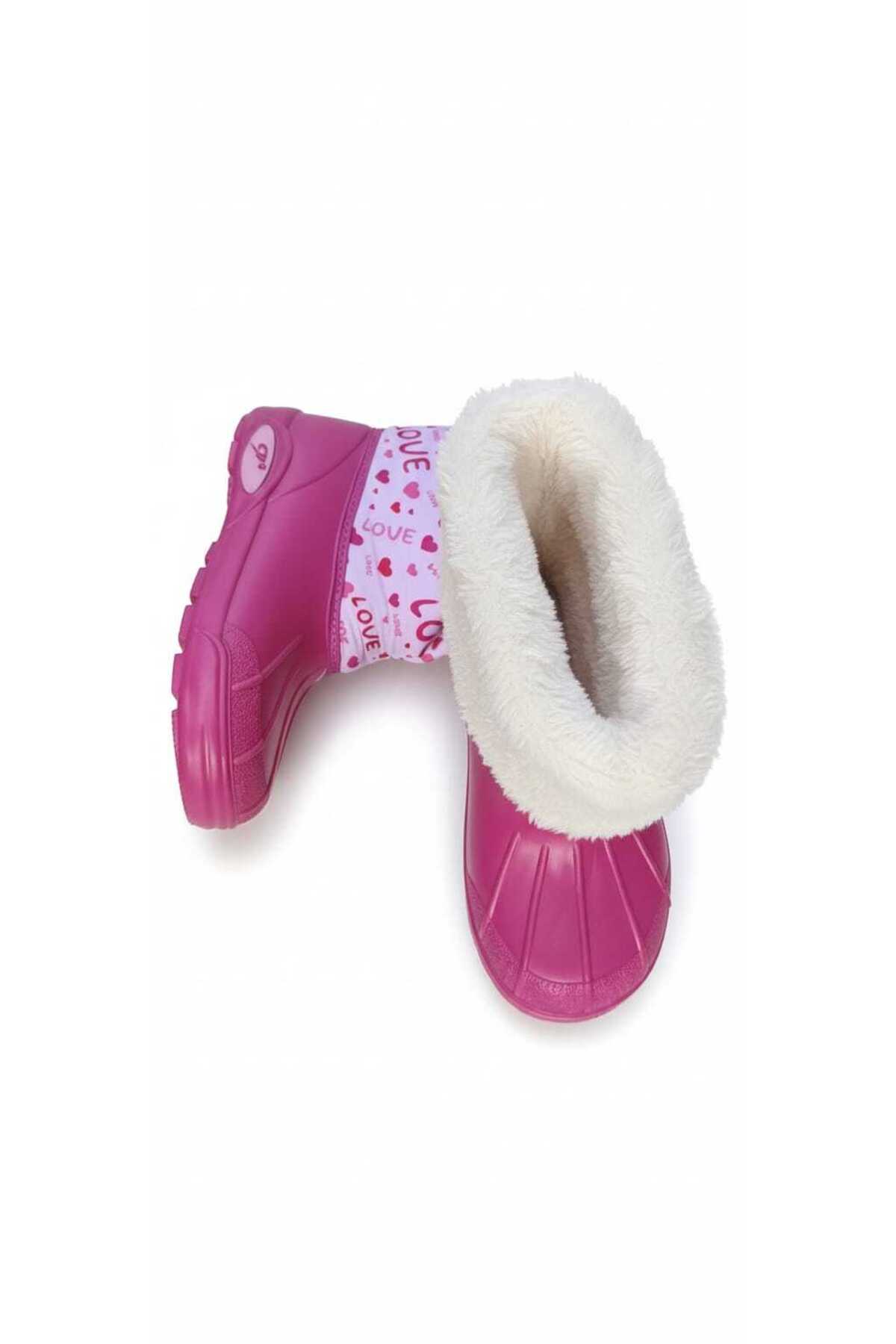 KIZ ÇOCUK SU GEÇİRMEZ İÇİ KÜRKLÜ KAR BOTU - Görsel 5