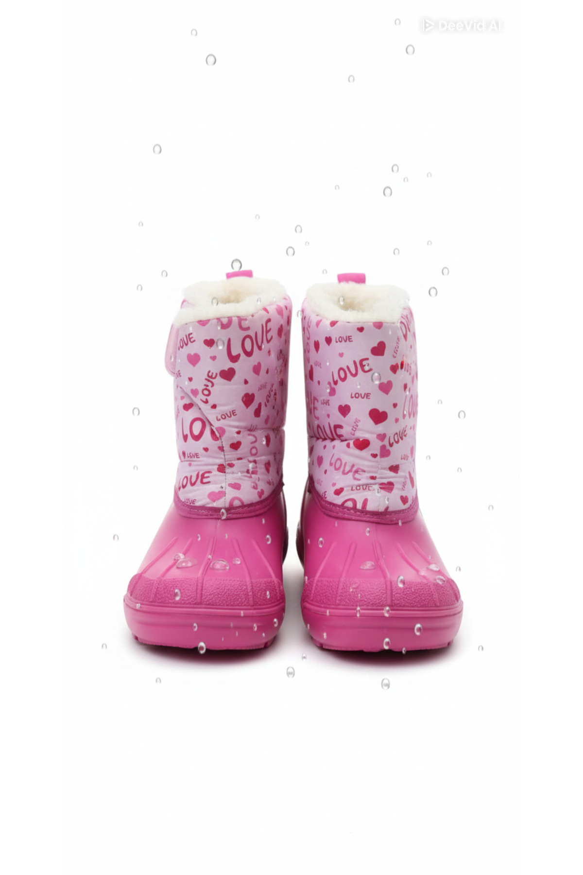 KIZ ÇOCUK SU GEÇİRMEZ İÇİ KÜRKLÜ KAR BOTU - Görsel 6