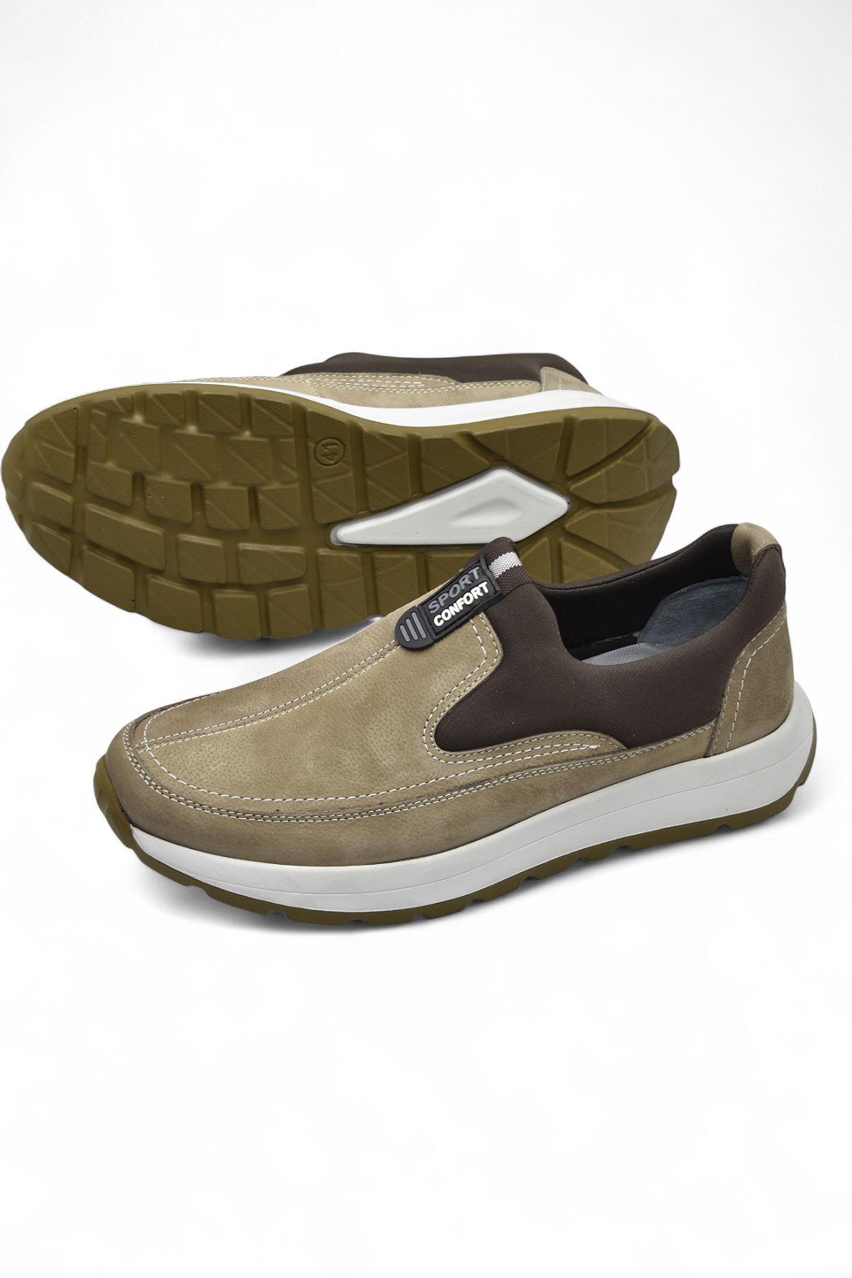 5501 Ortopedik Taban Hakiki Nubuk Deri Erkek Ayakkabı Mevsimlik Kışlık Erkek Ayakkabı - Görsel 5