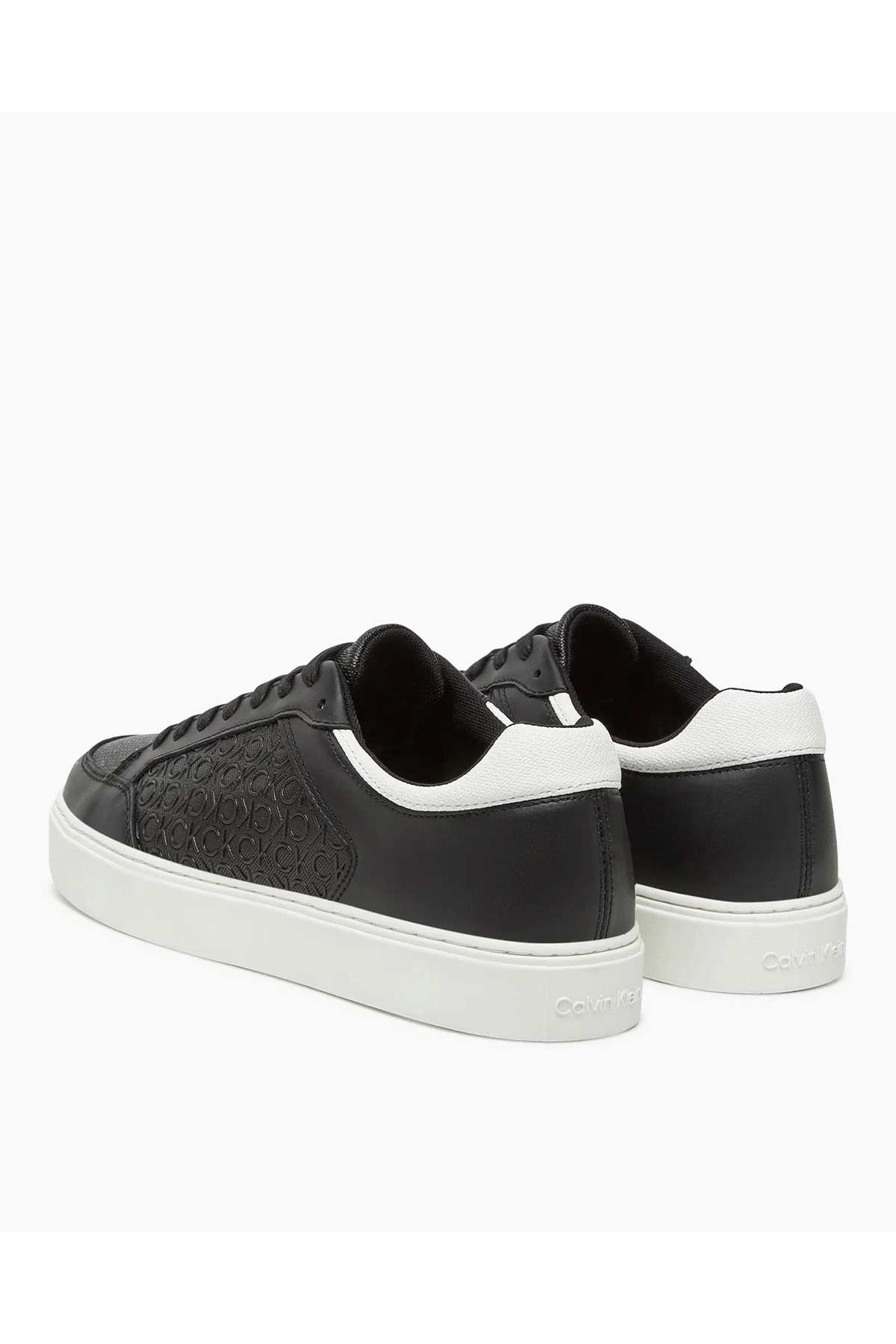 Düz Taban Monogram Logo Baskılı Erkek Sneaker - Görsel 4