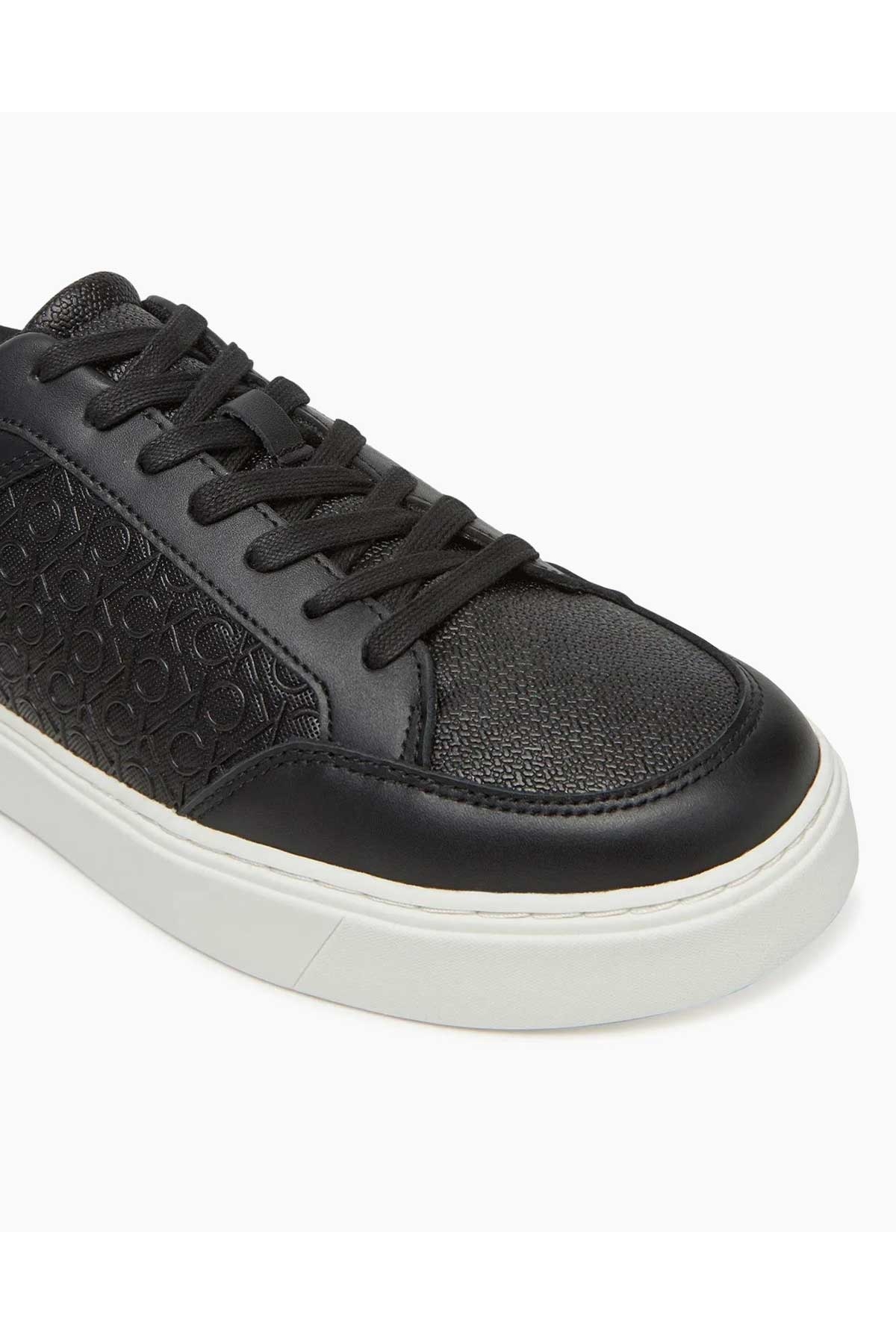 Düz Taban Monogram Logo Baskılı Erkek Sneaker - Görsel 6