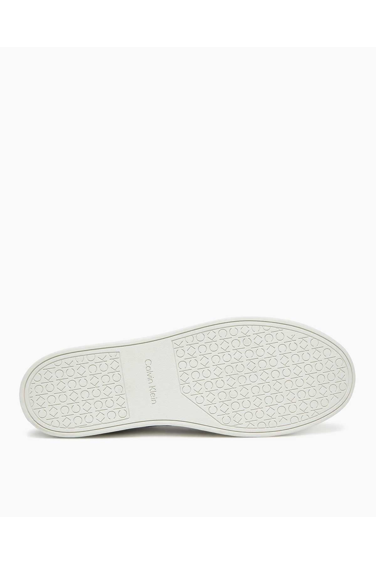 Düz Taban Monogram Logo Baskılı Erkek Sneaker - Görsel 7