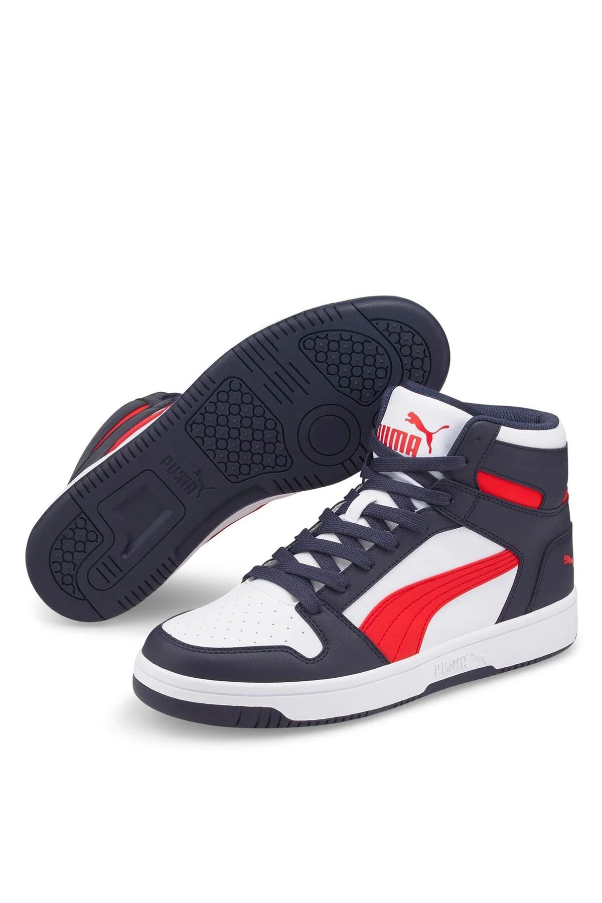 36957329 Rebound LayUp SL Mavi - Kırmızı - Beyaz Erkek Günlük Spor Ayakkabı - Görsel 4