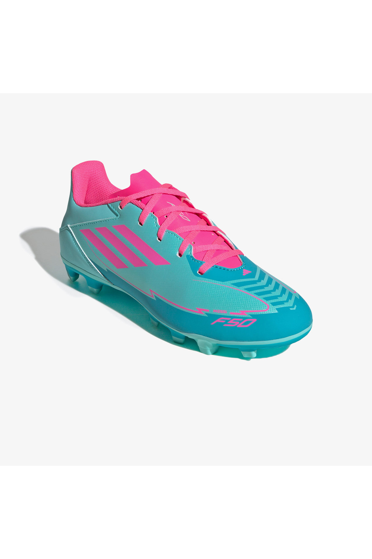 F50 Club Messi Erkek Mavi Çim Saha Kramponu - Görsel 4