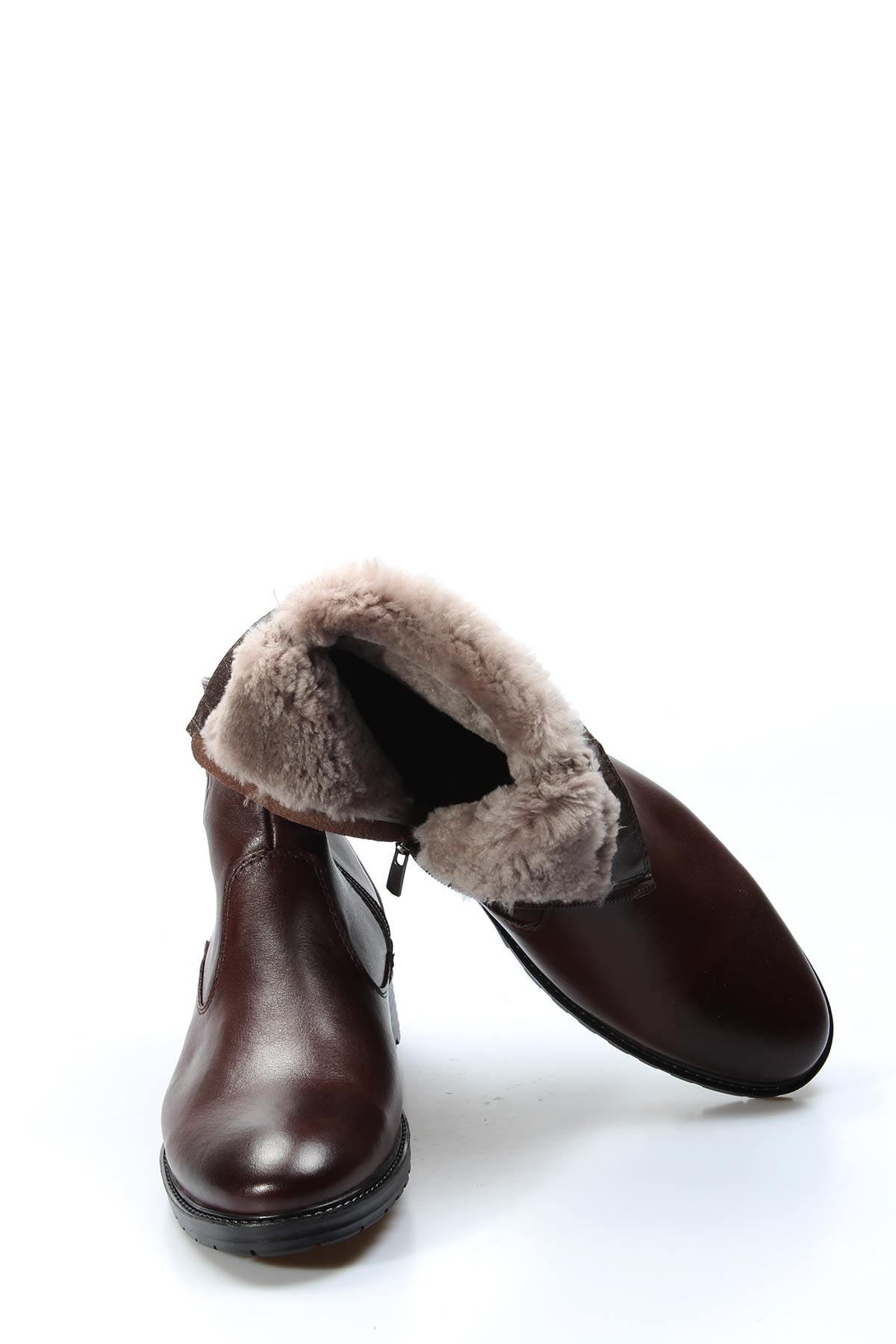 Hakiki Deri Kürklü Erkek Klasik Bot 671KMA302 - Görsel 6