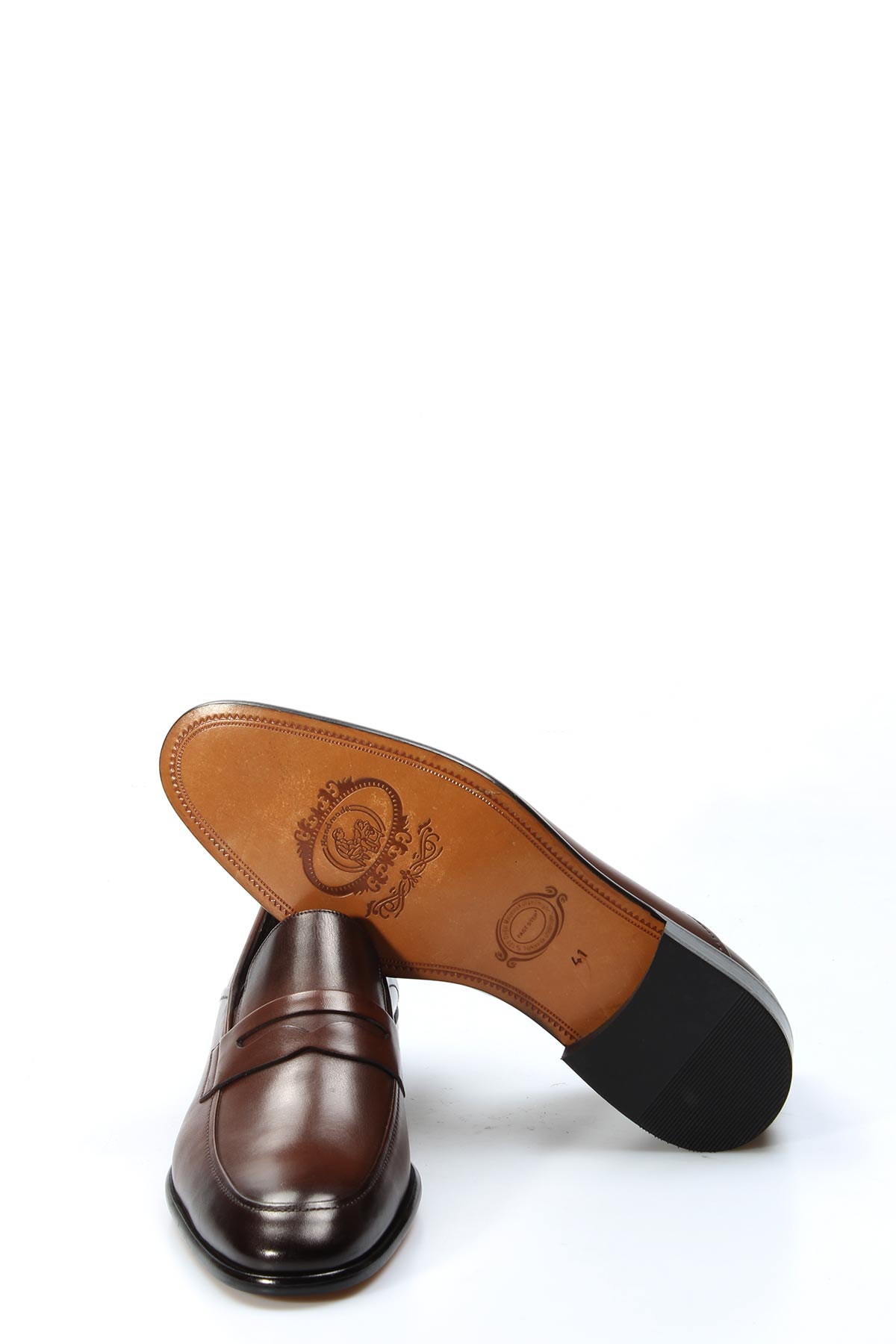 Hakiki Deri Kösele Erkek Klasik Ayakkabı 893MA0207 - Görsel 6