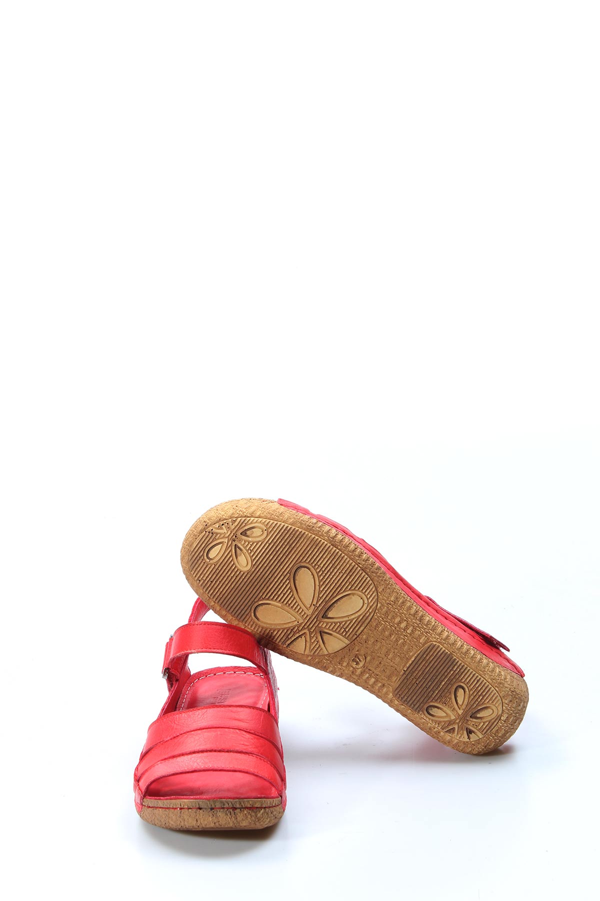 Hakiki Deri Kadın Klasik Sandalet 763ZA05 - Görsel 5