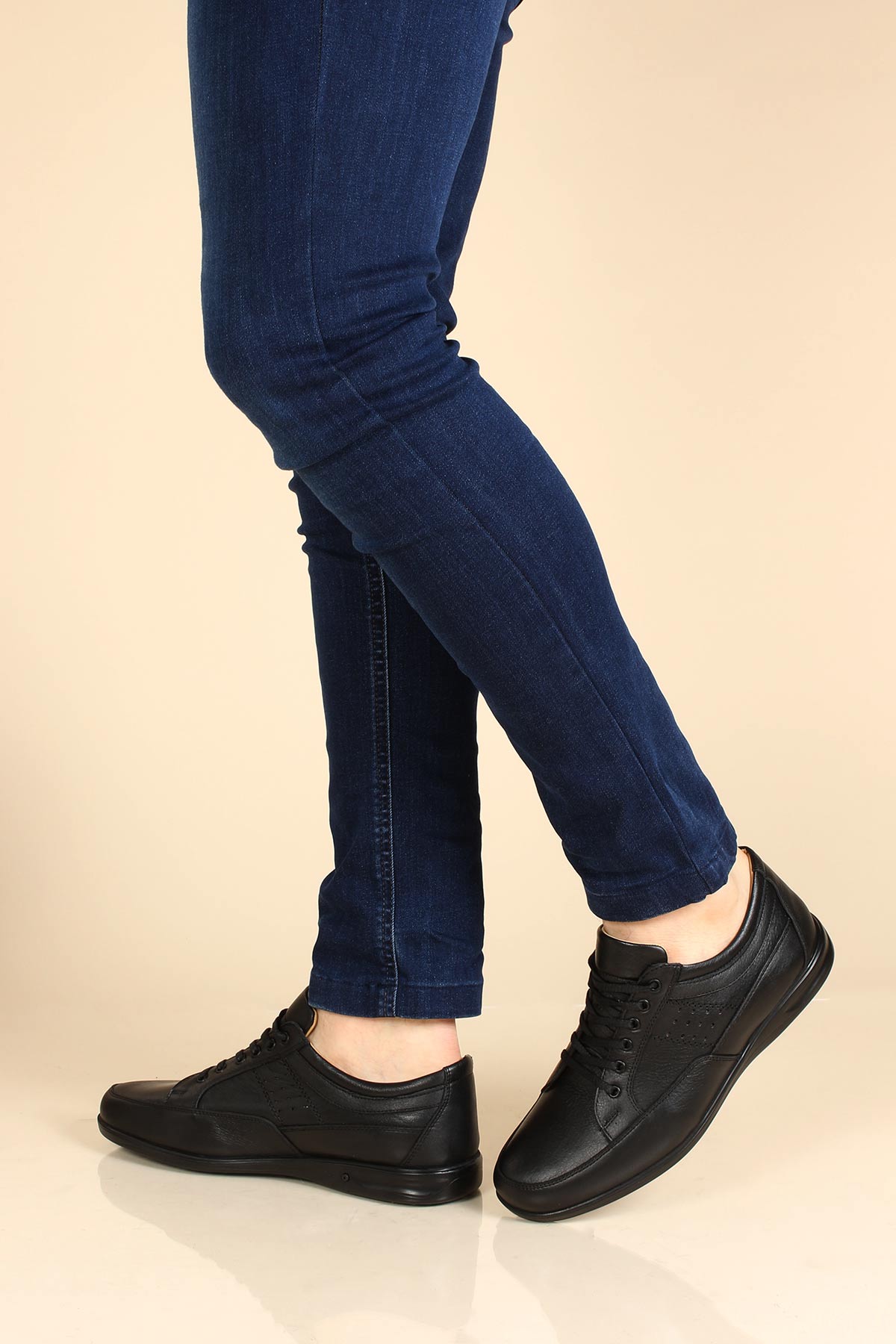 Hakiki Deri Ortopedik Erkek Casual Ayakkabı 662MA03 - Görsel 2