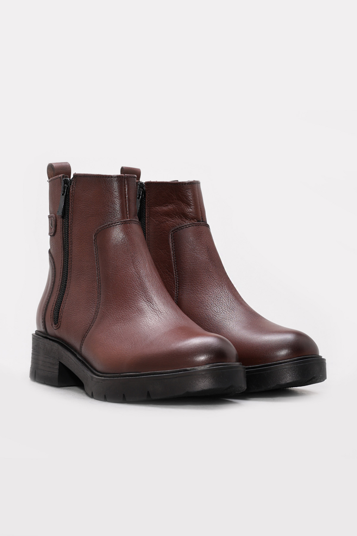 Hakiki Deri Kadın Klasik Bot 901SZA204 - Görsel 6