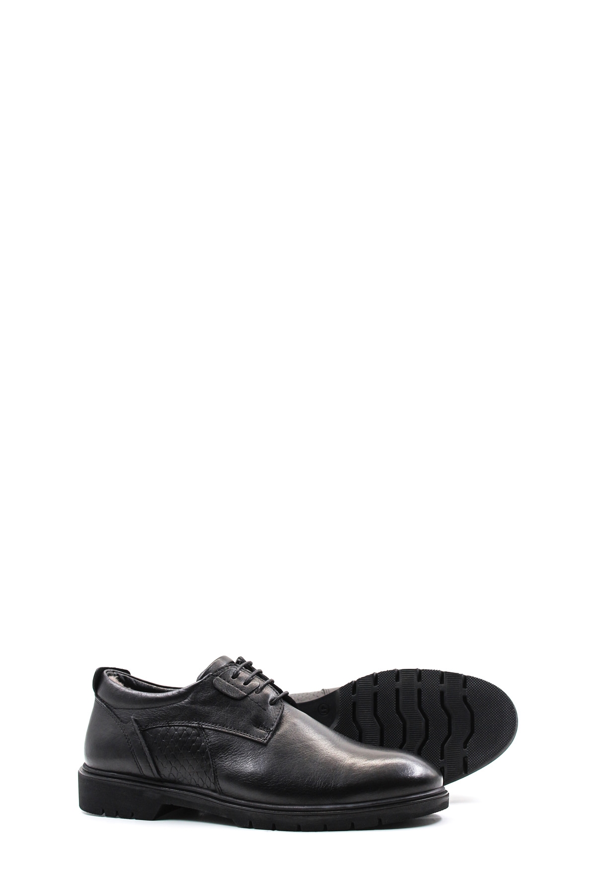 Hakiki Deri Kürklü Erkek Klasik Ayakkabı 711KMA478 - Görsel 5