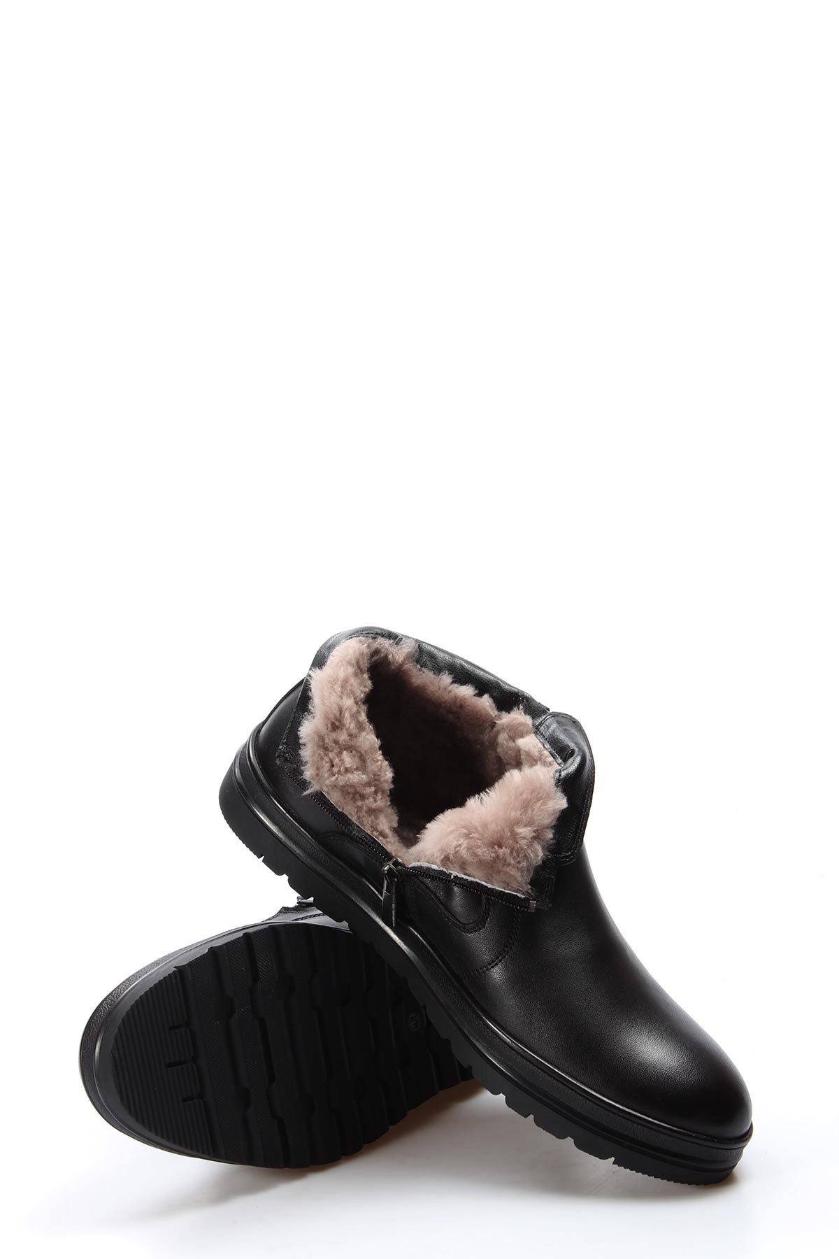 Hakiki Deri Kürklü Erkek Klasik Bot 711KMA131 - Görsel 5