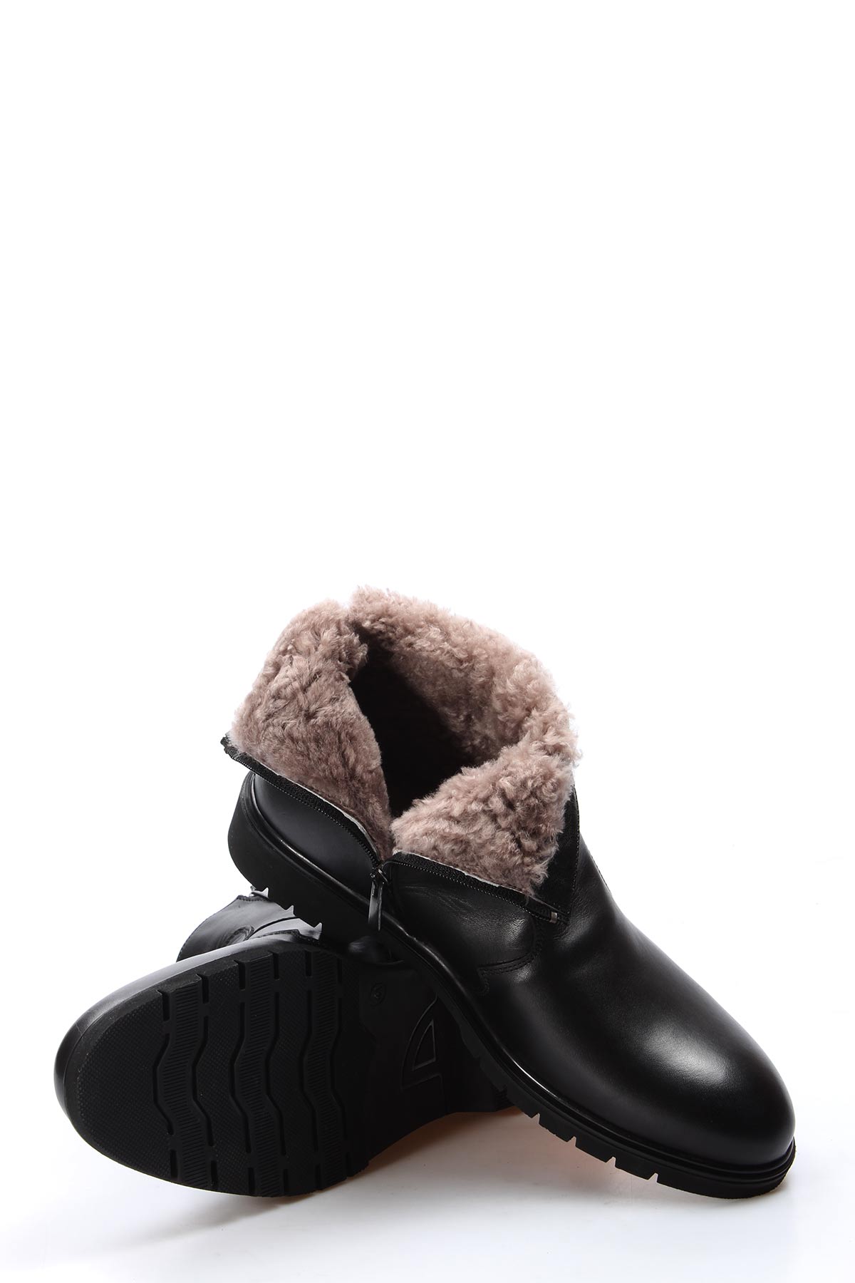 Hakiki Deri Kürklü Erkek Klasik Bot 711KMA213 - Görsel 6
