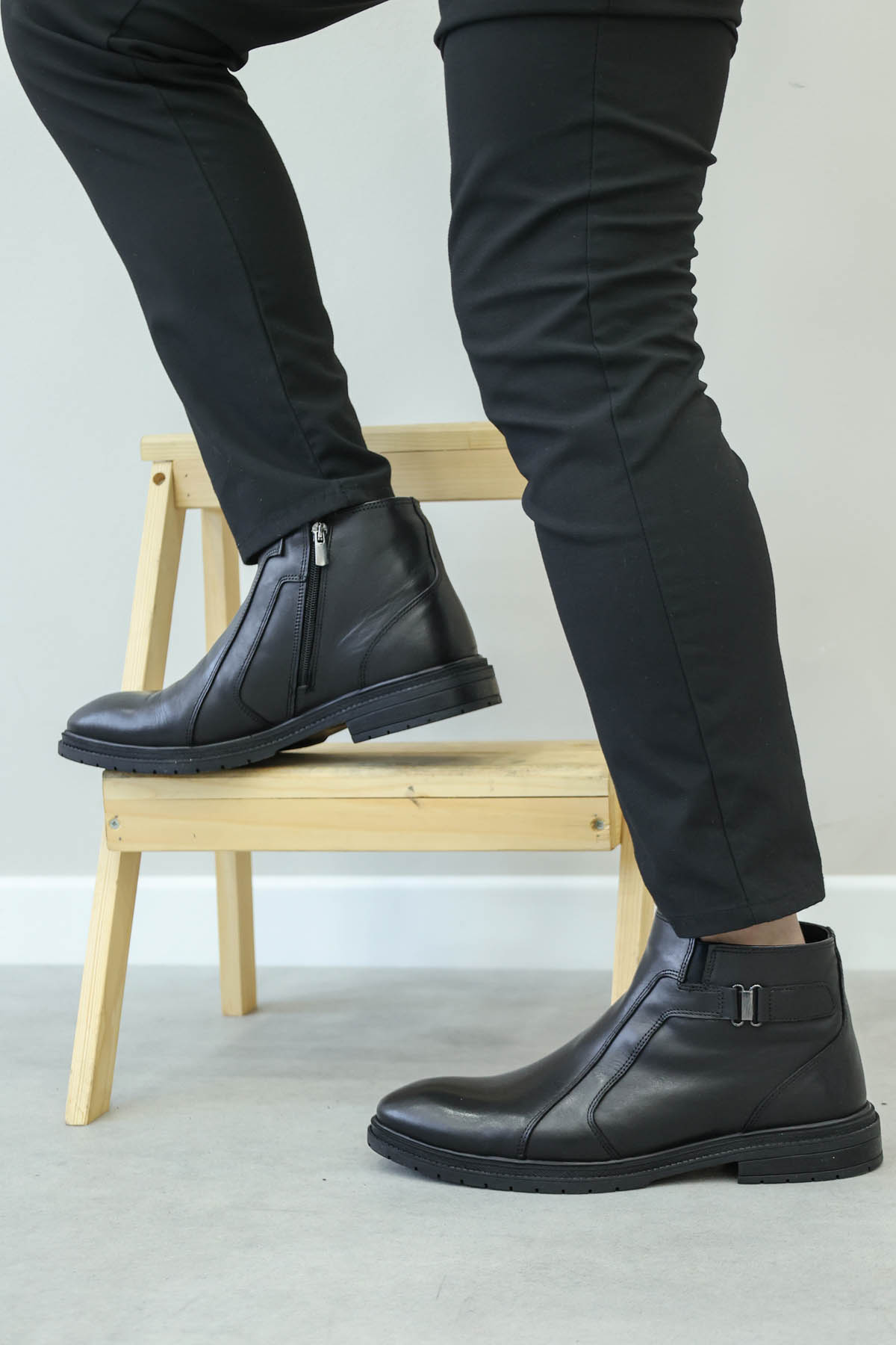 Hakiki Deri Kürklü Erkek Klasik Bot 711KMA4020 - Görsel 2