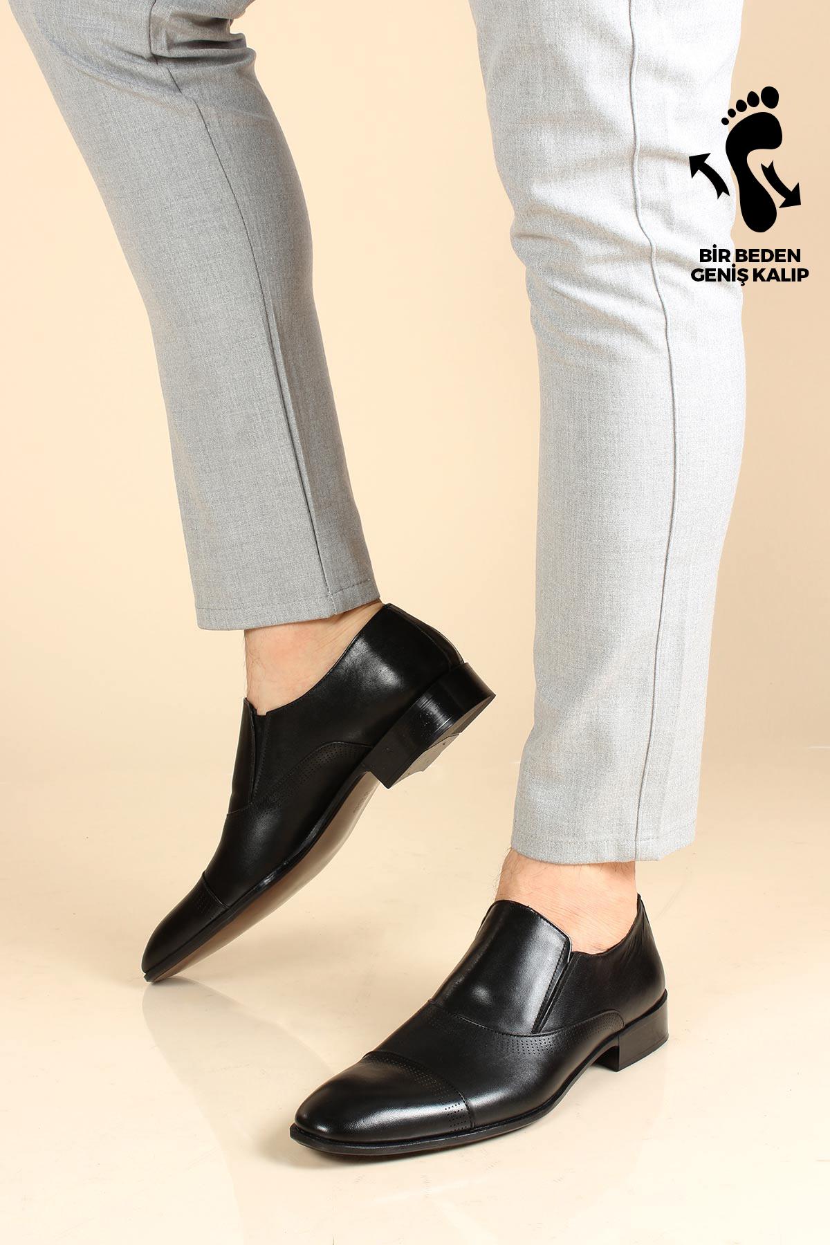 Hakiki Deri Erkek Klasik Ayakkabı 741MA2012-10 - Görsel 2