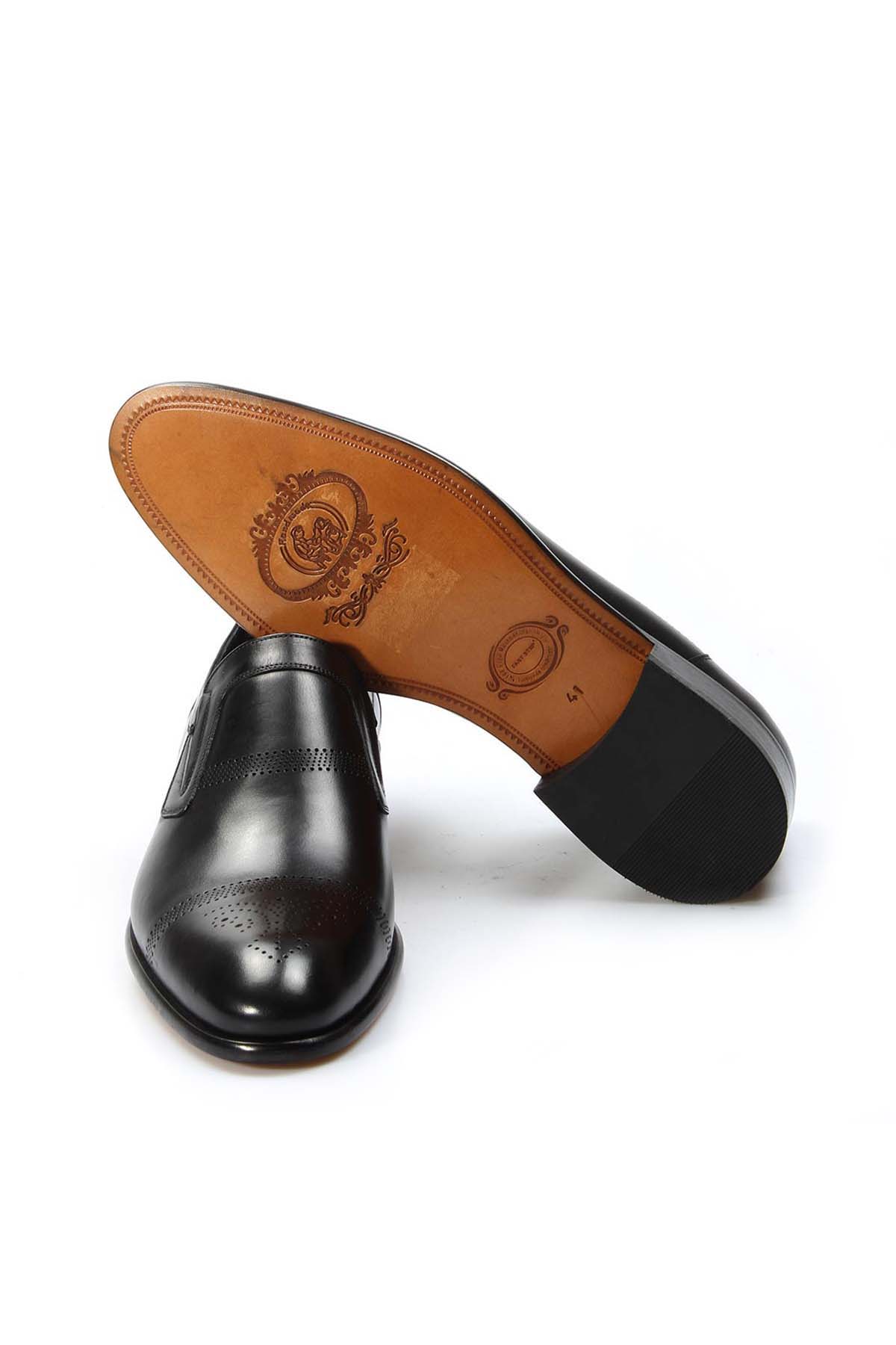 Hakiki Deri Kösele Erkek Klasik Ayakkabı 893MA4404 - Görsel 6