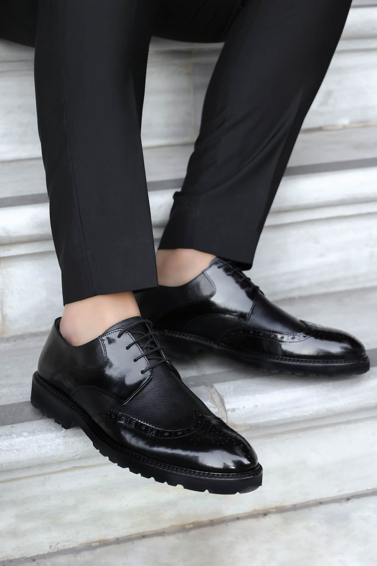 Hakiki Deri Erkek Klasik Ayakkabı 237MA625 - Görsel 2