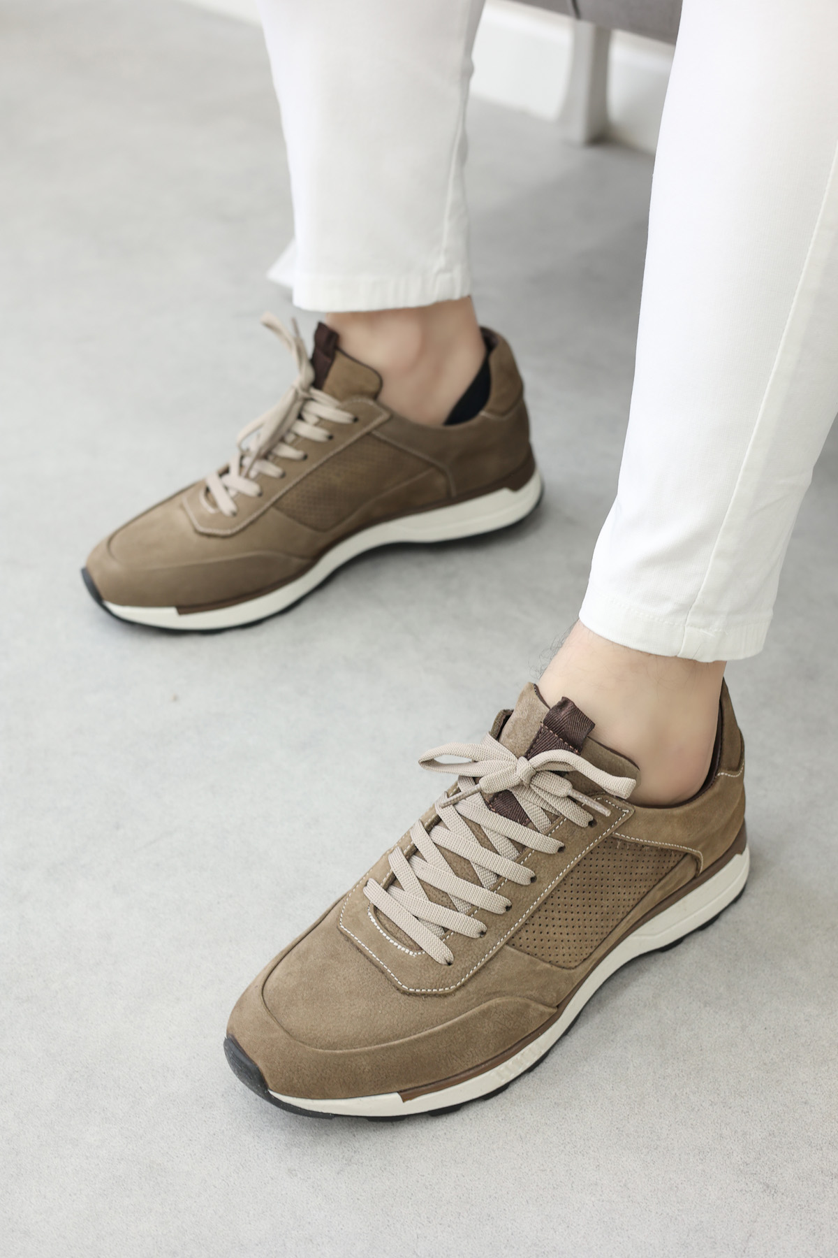 Hakiki Deri Erkek Spor Ayakkabı 723MA120 - Görsel 2