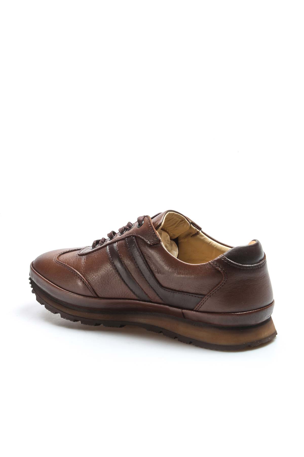 Fast Step Fast Step Taba Hakiki Deri Erkek Casual Ayakkabı 662GA1001 Flo'da! Taba - 3. görsel