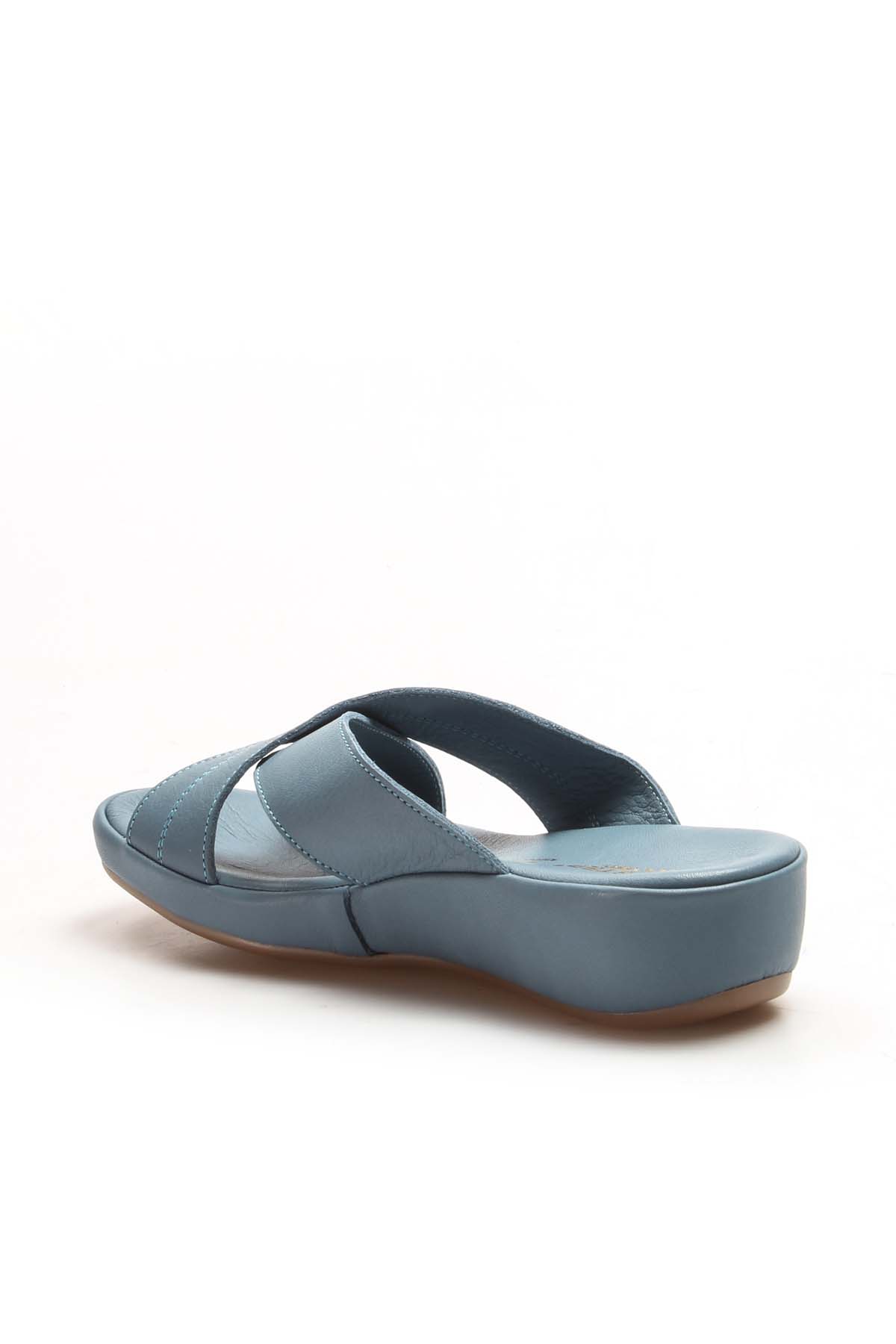 Hakiki Deri Kadın Düz Terlik 864ZAR03 - Görsel 4