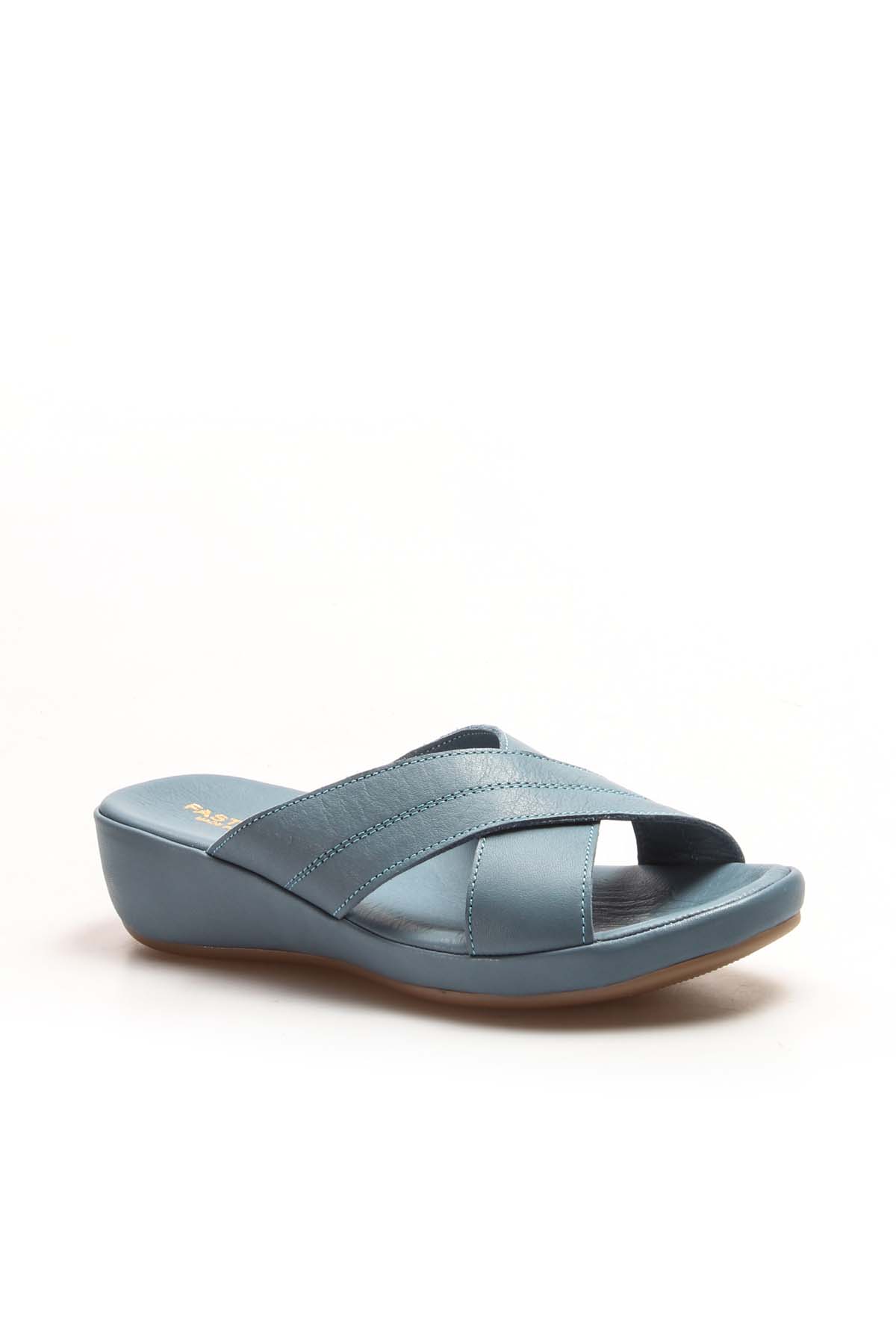 Hakiki Deri Kadın Düz Terlik 864ZAR03 - Görsel 5