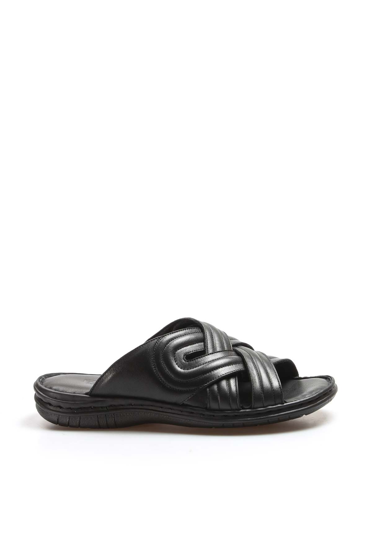 Hakiki Deri Erkek Düz Terlik 952MA141 - Görsel 3