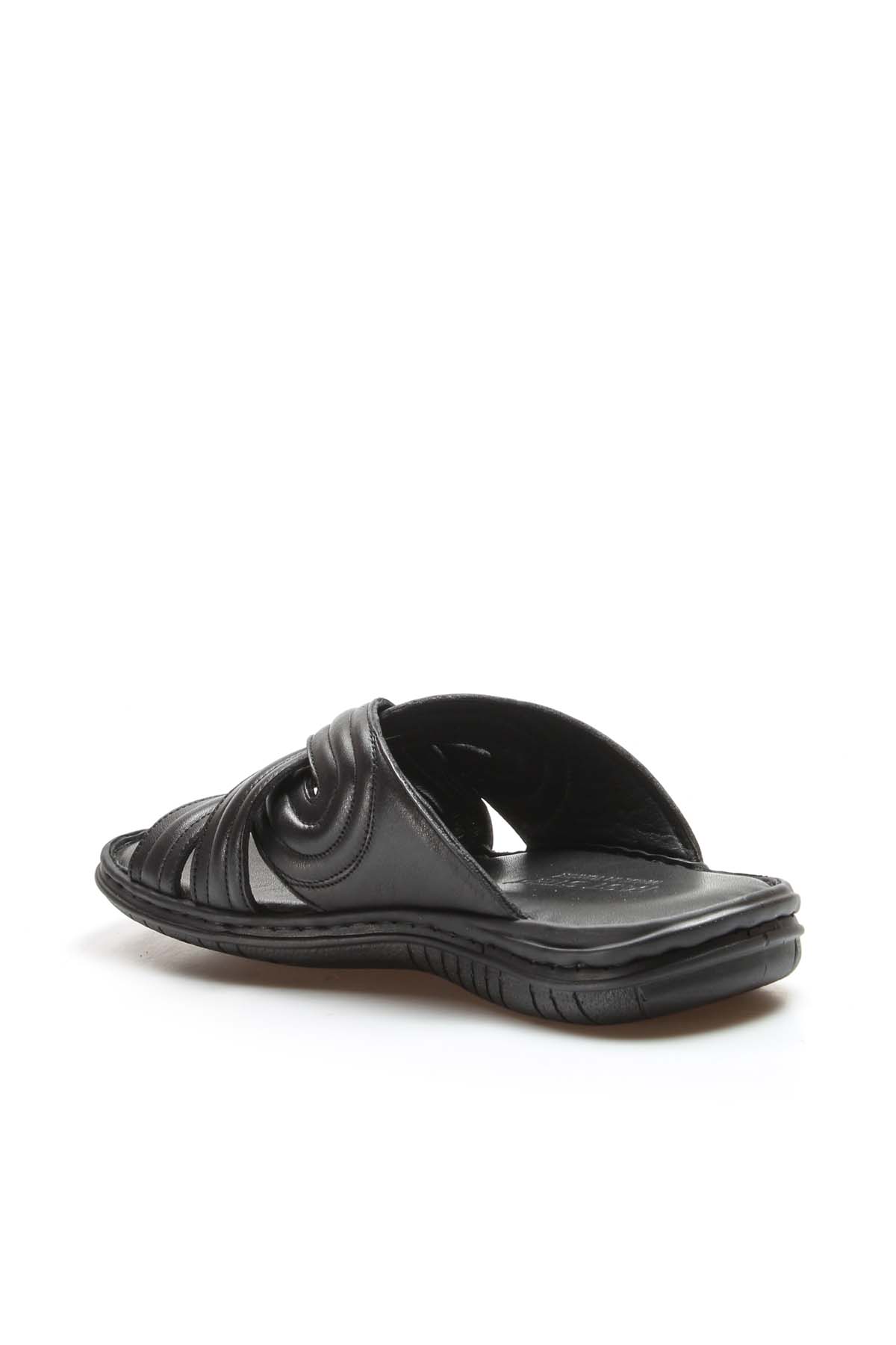 Hakiki Deri Erkek Düz Terlik 952MA141 - Görsel 4