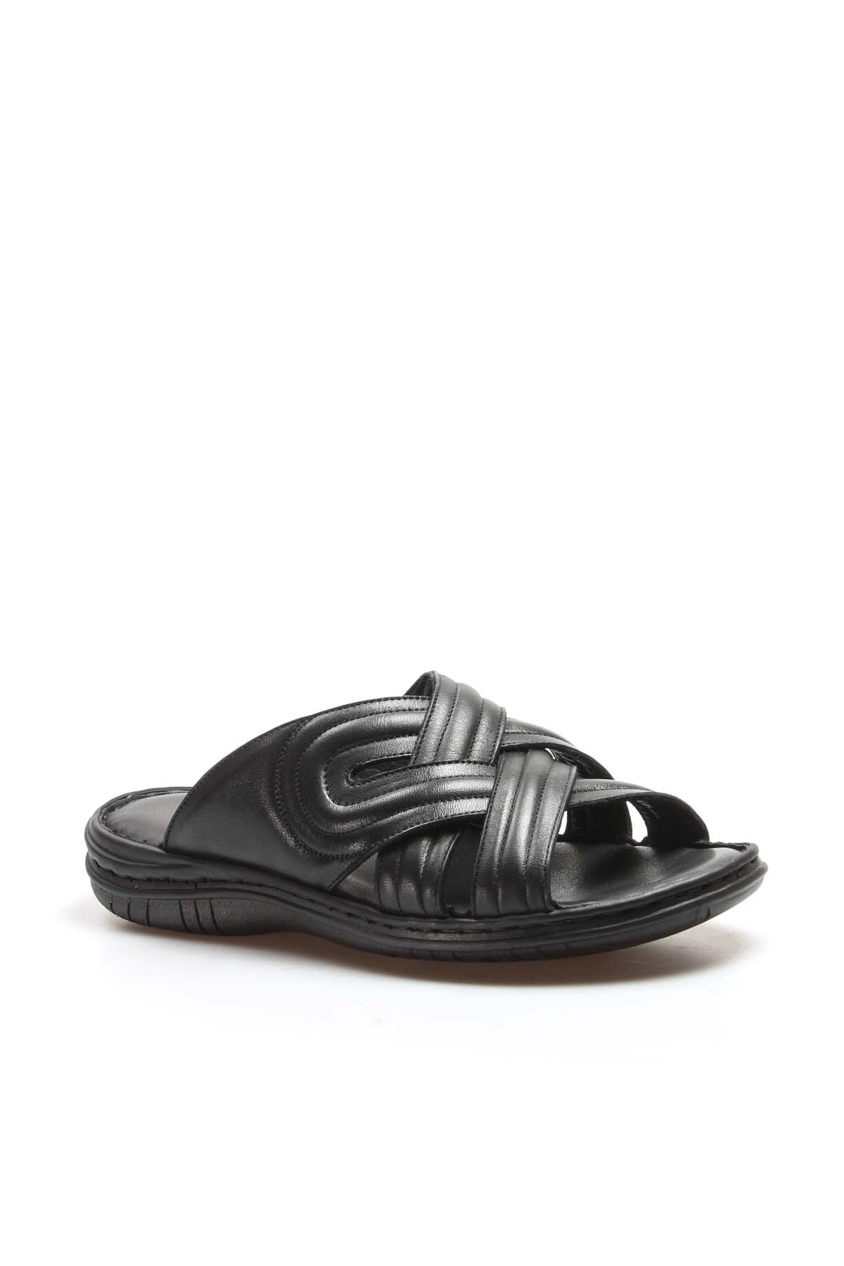 Hakiki Deri Erkek Düz Terlik 952MA141 - Görsel 5