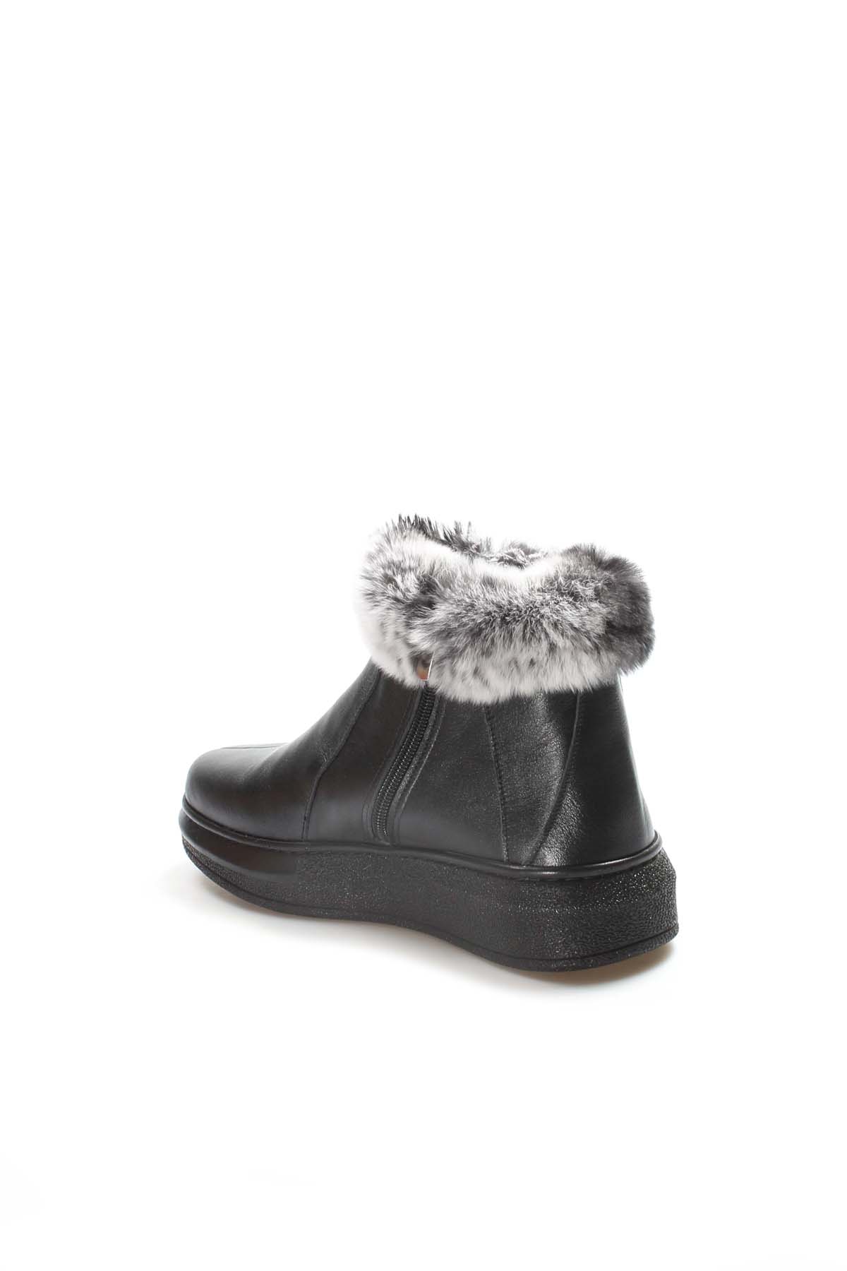 Hakiki Deri Kürklü Kadın Spor Bot 733KZA0023 - Görsel 4