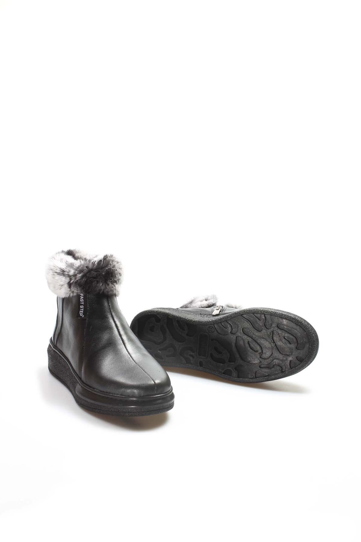 Hakiki Deri Kürklü Kadın Spor Bot 733KZA0023 - Görsel 6
