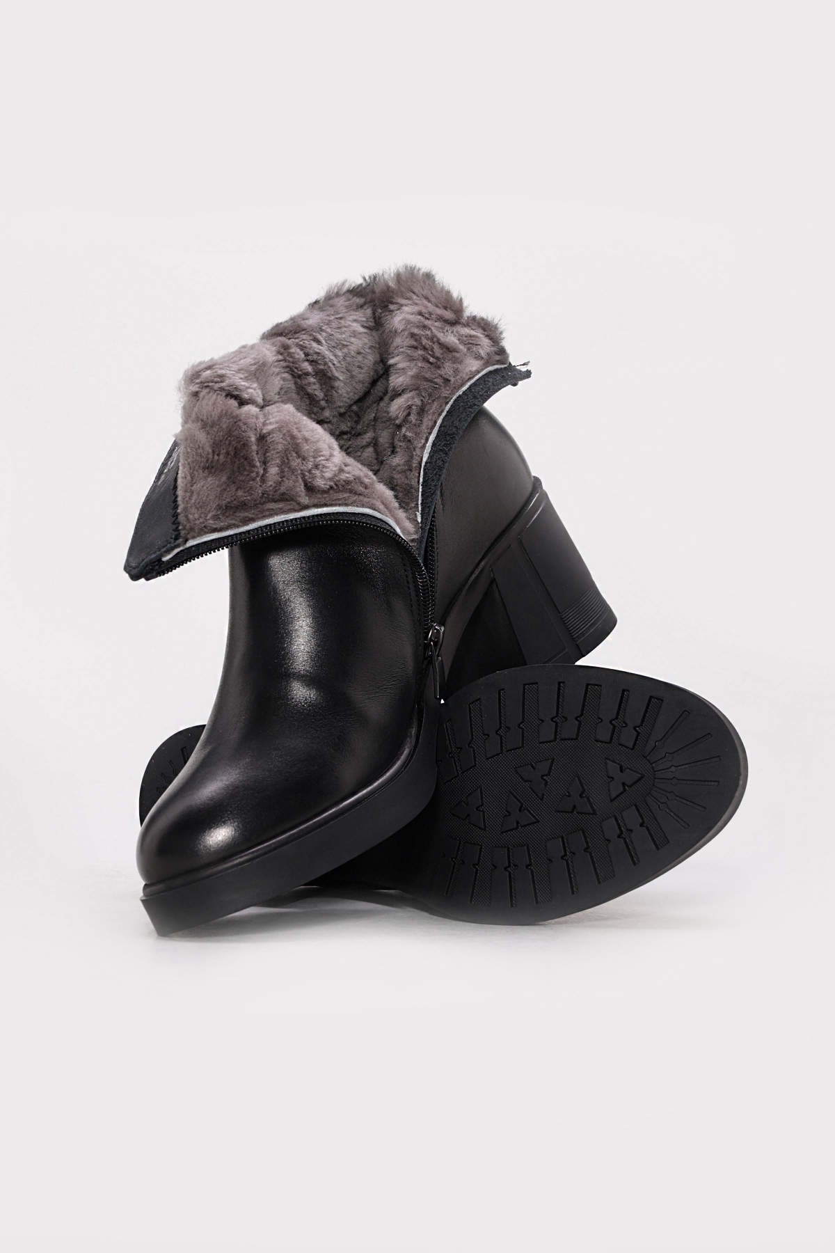 Hakiki Deri Kadın Klasik Bot 757SZA2655 - Görsel 6