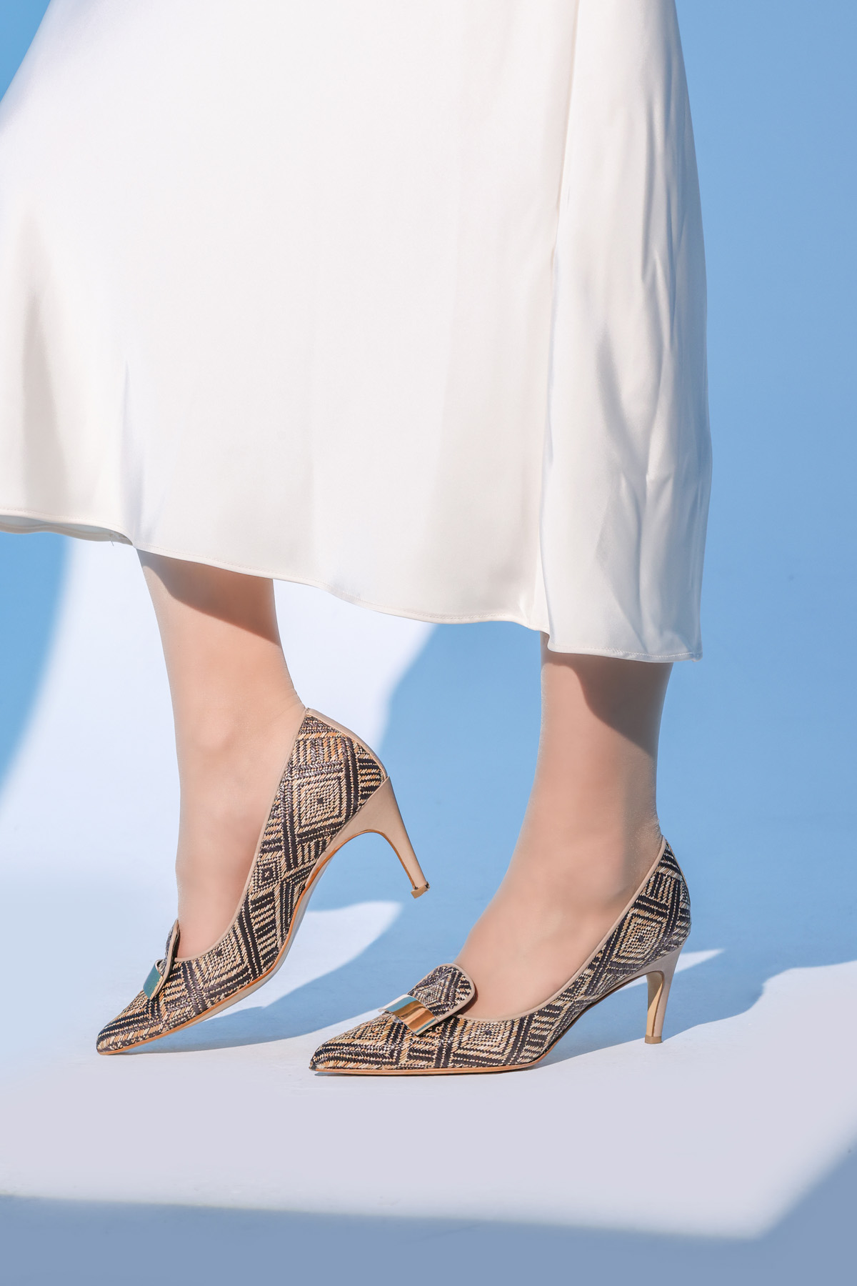 Hakiki Deri Kadın İnce Topuk Ayakkabı 019ZA21-514 - Görsel 2