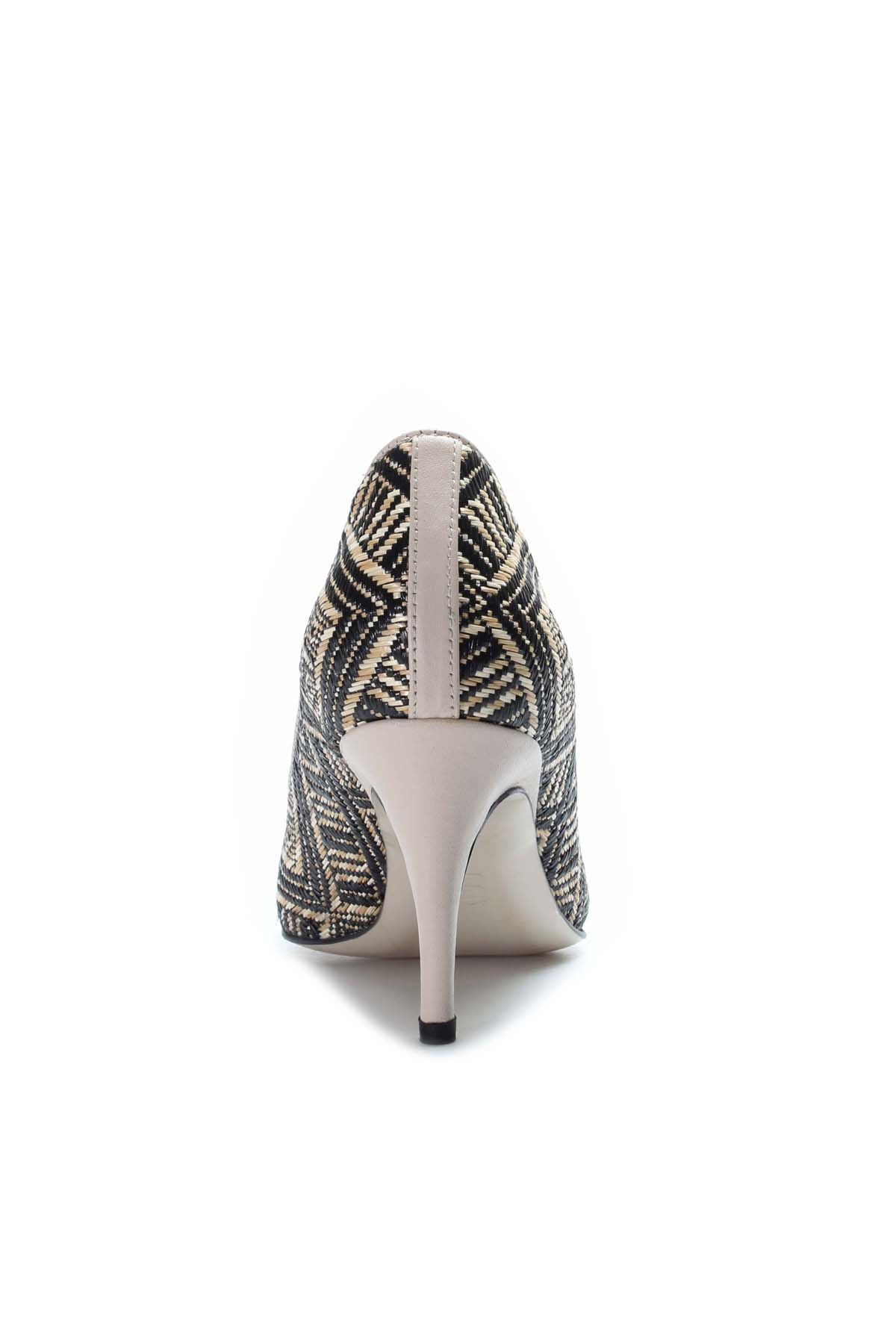 Hakiki Deri Kadın İnce Topuk Ayakkabı 019ZA21-514 - Görsel 5